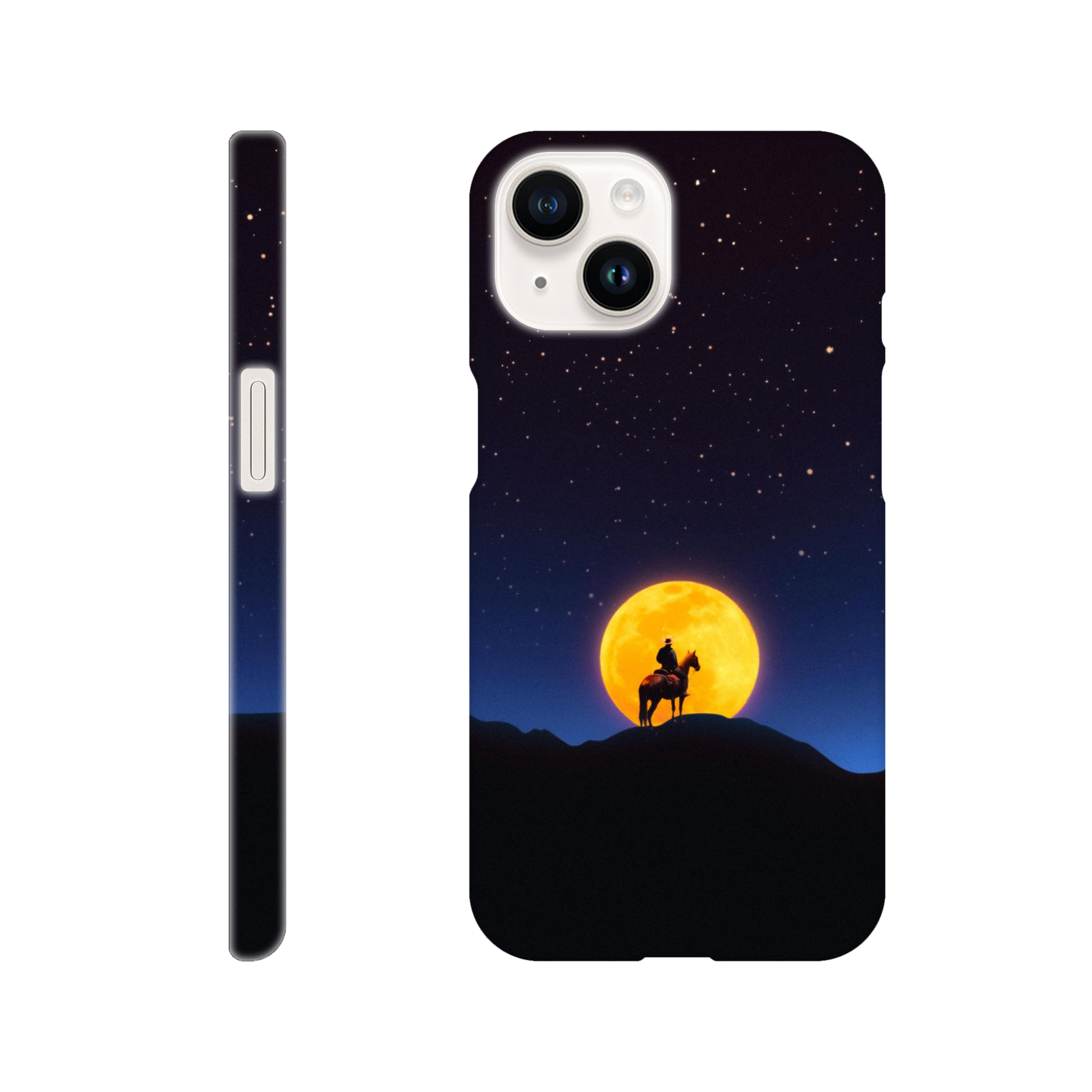 The Rider and The Moon iPhone Case