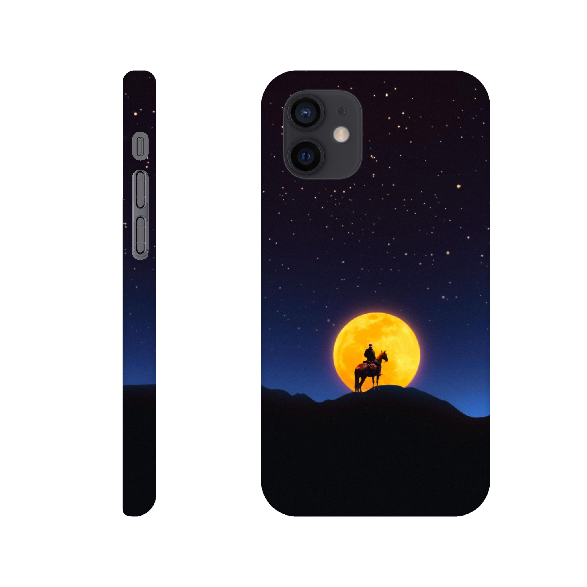 The Rider and The Moon iPhone Case