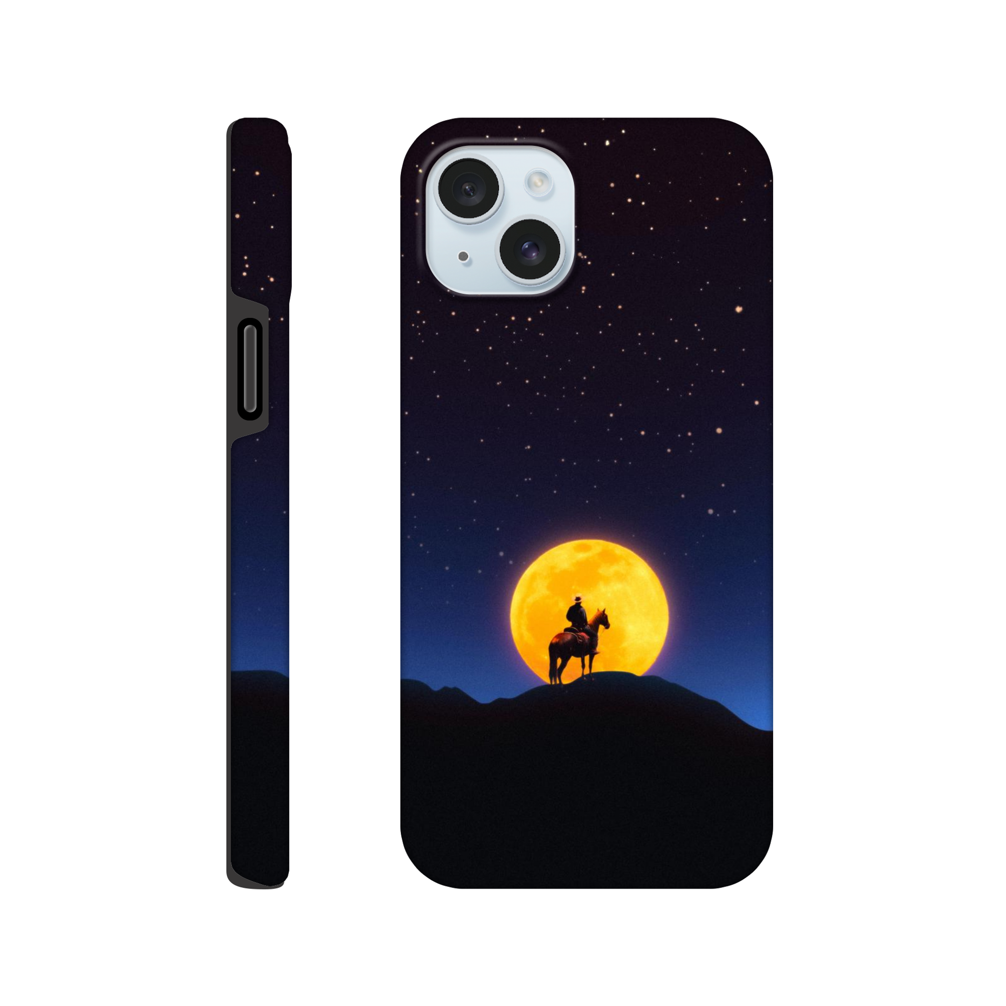 The Rider and The Moon iPhone Case