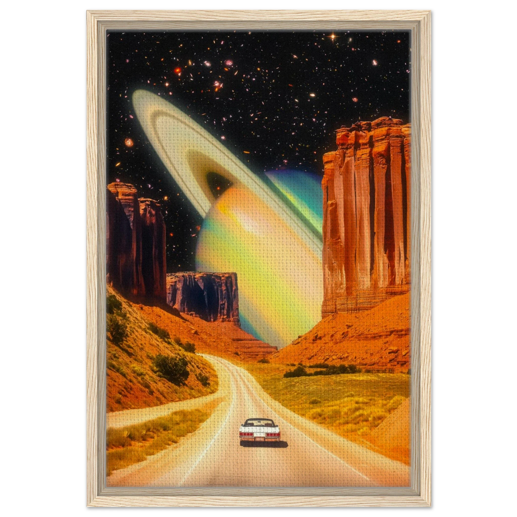 Road Trip to Saturn Canvas