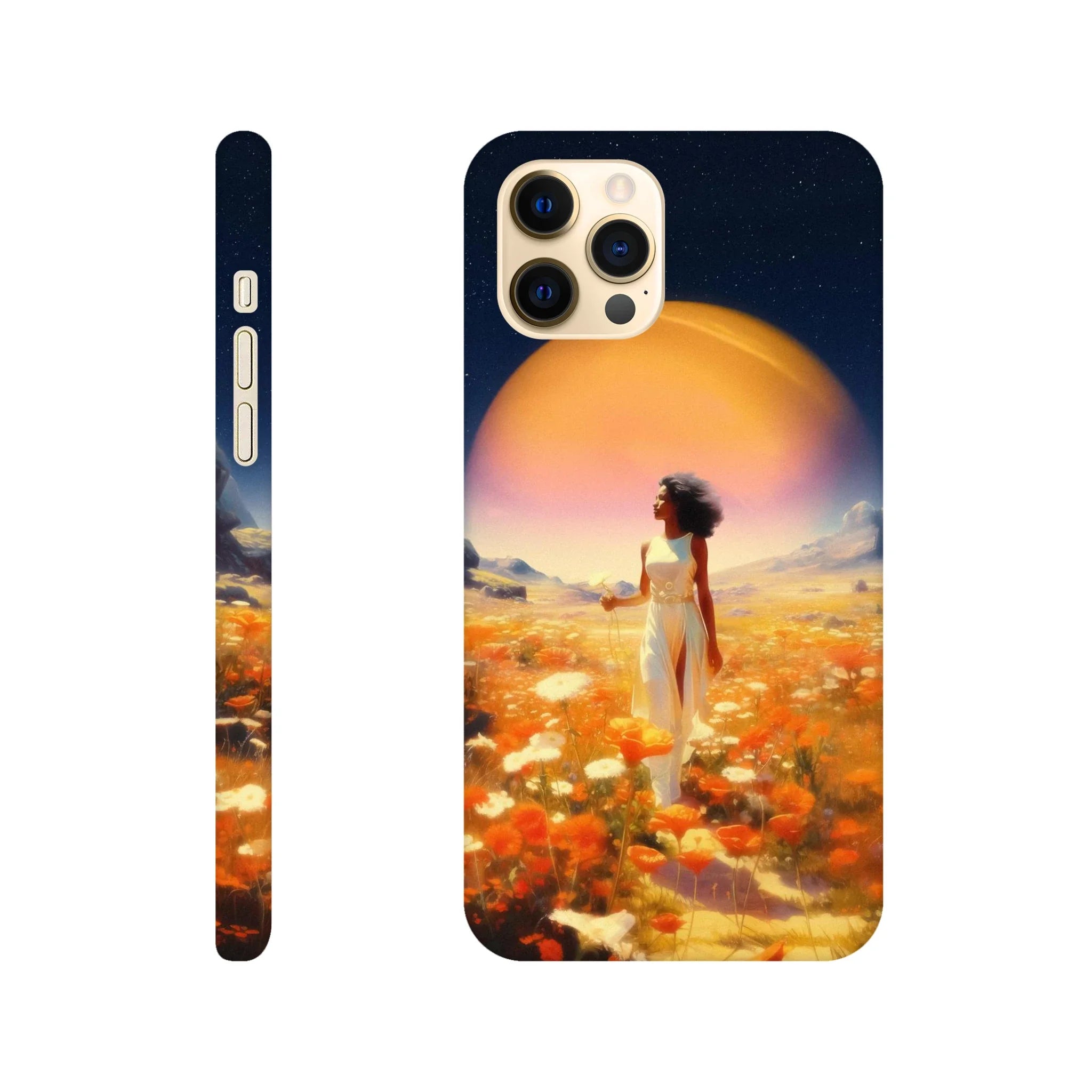 Cosmic Flower Field iPhone Case