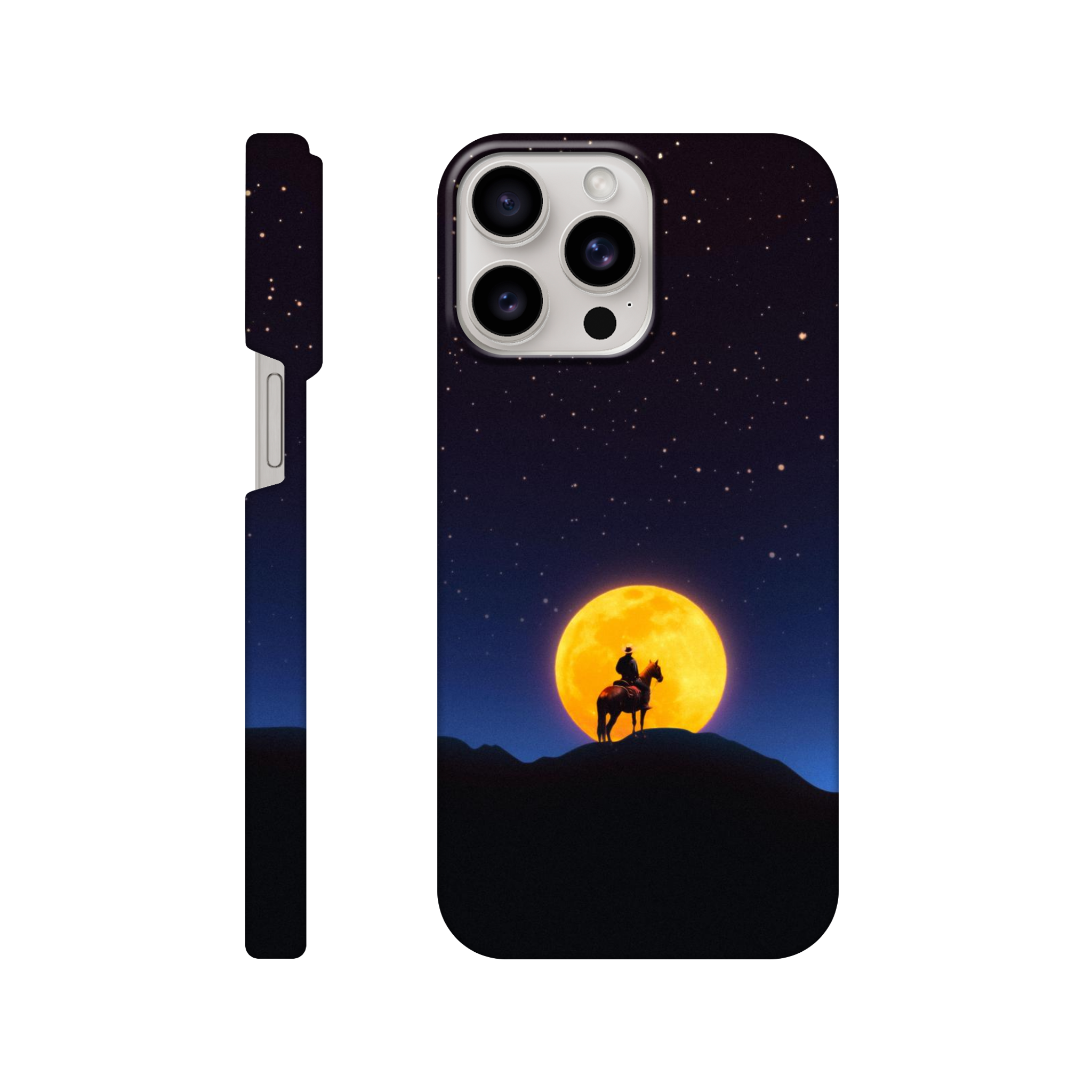 The Rider and The Moon iPhone Case