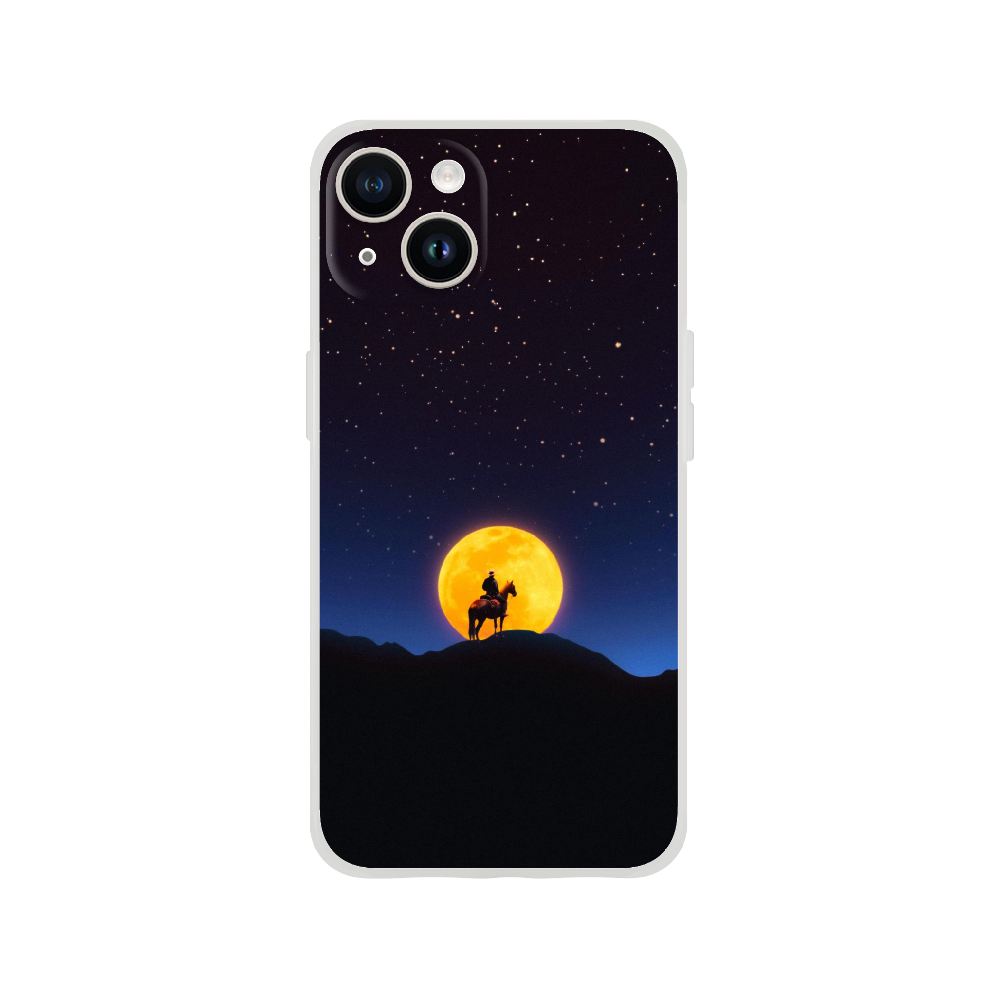 The Rider and The Moon iPhone Case