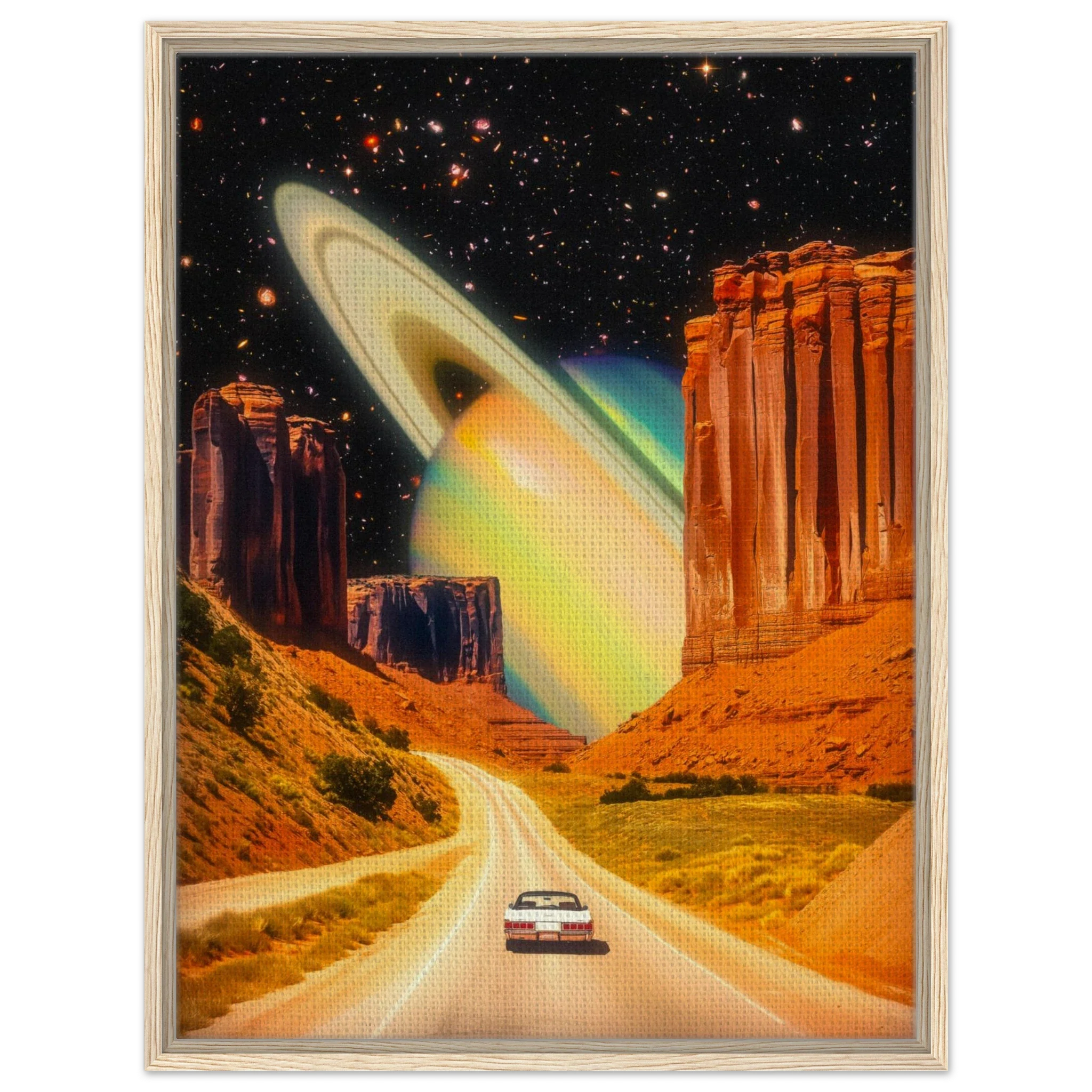 Road Trip to Saturn Canvas