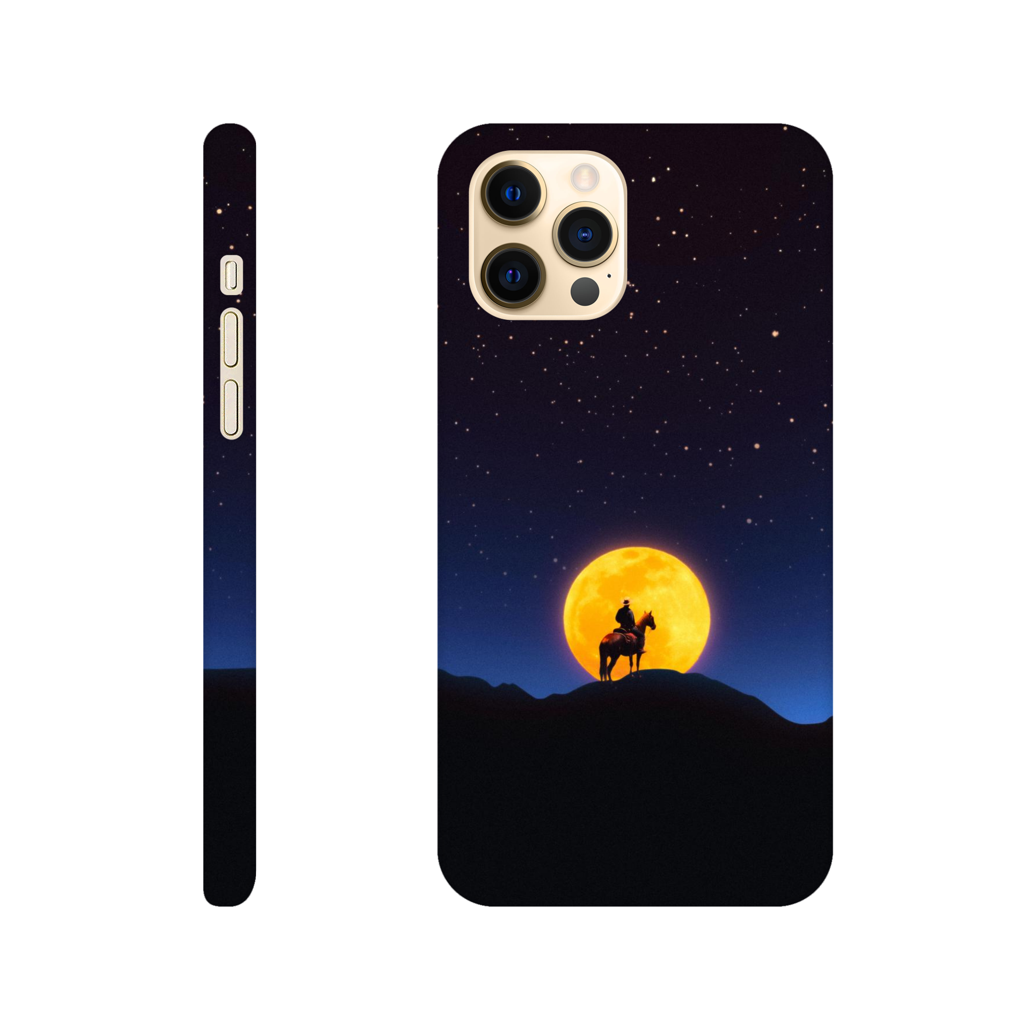 The Rider and The Moon iPhone Case