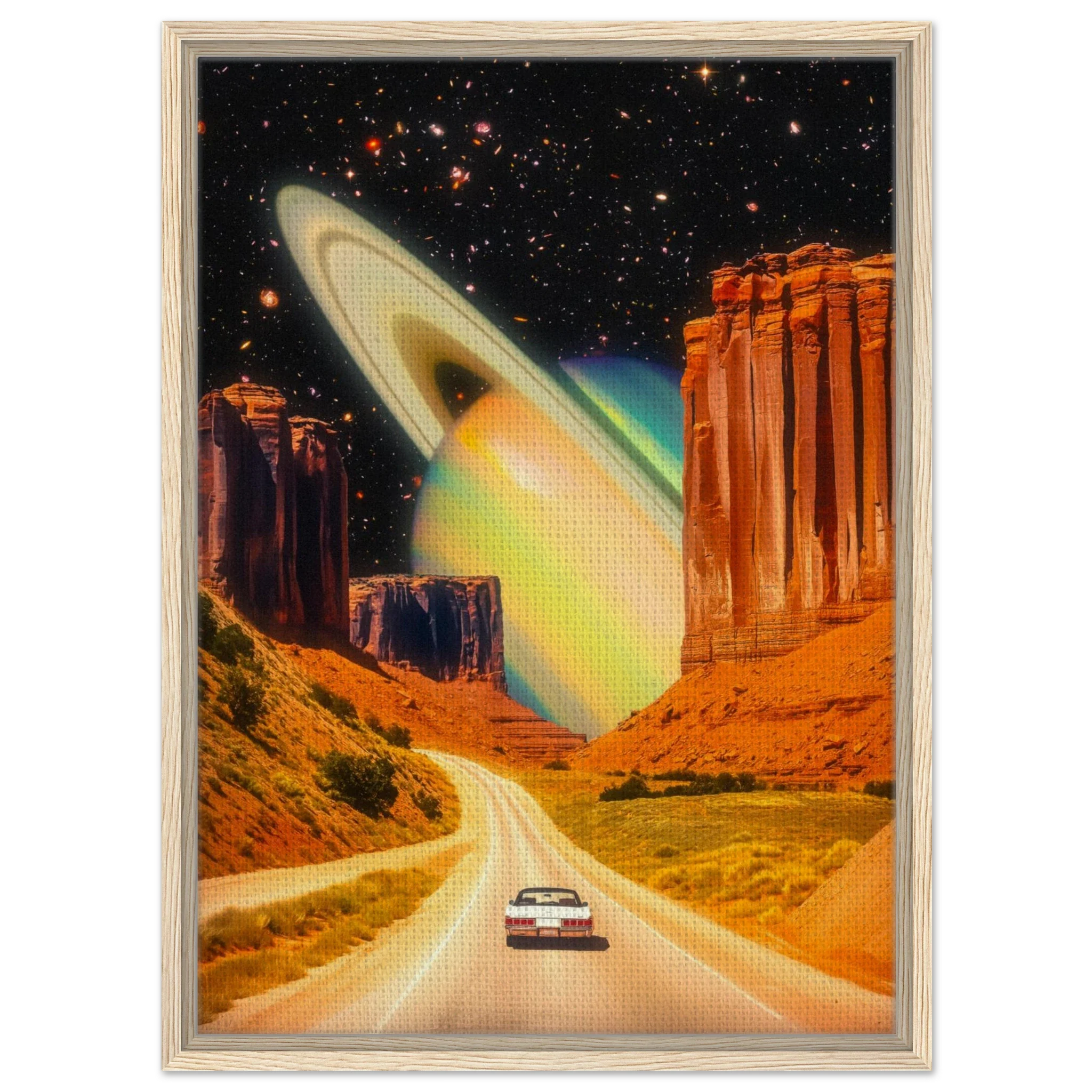 Road Trip to Saturn Canvas