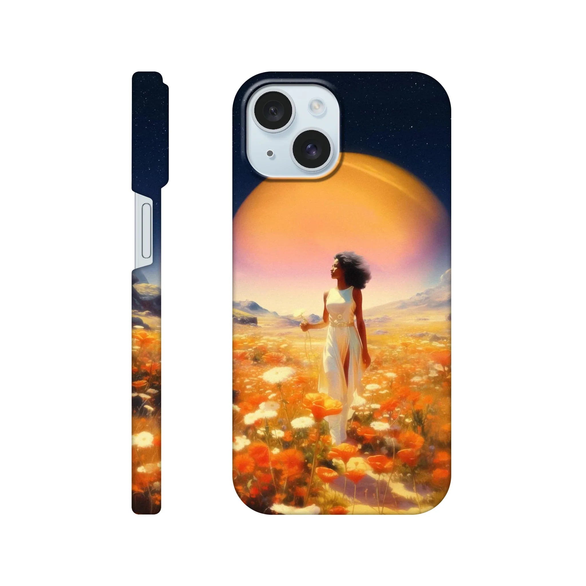 Cosmic Flower Field iPhone Case