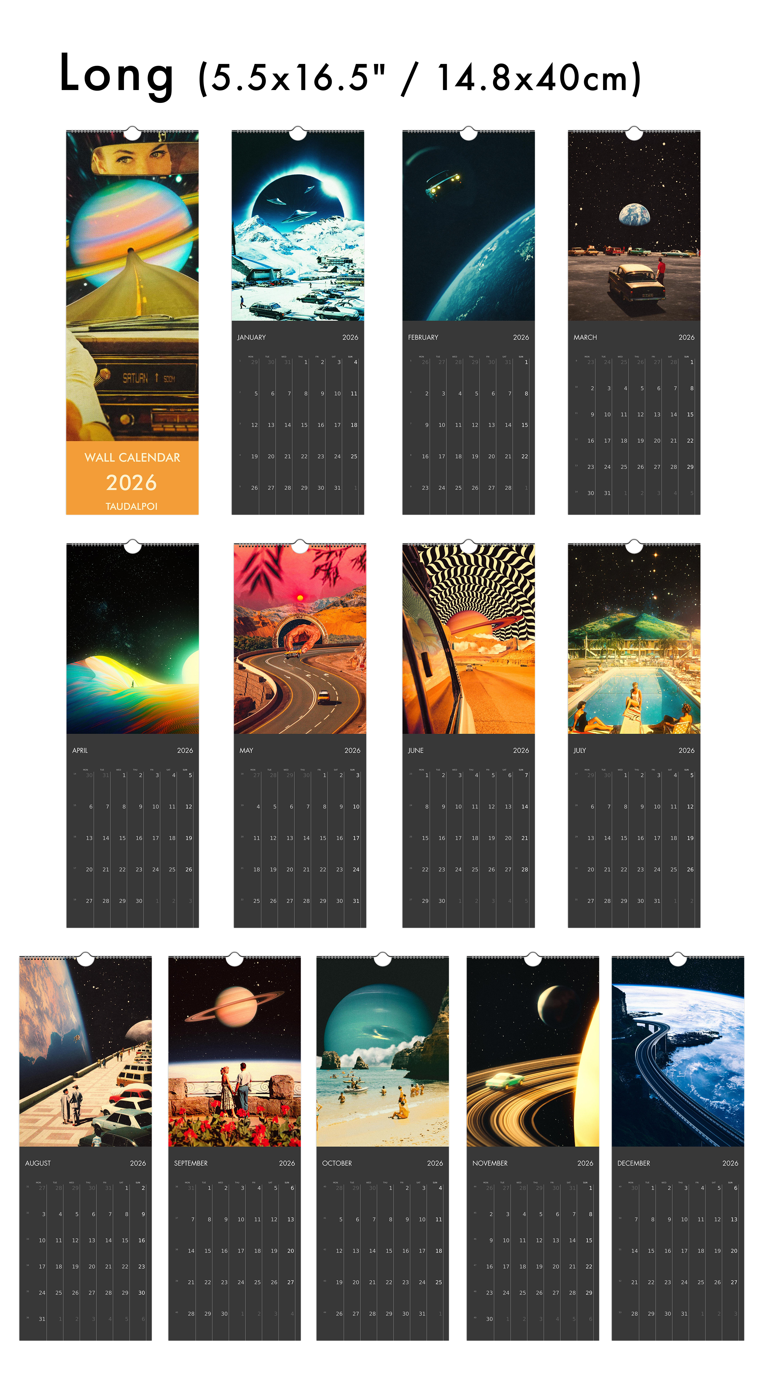 2026 Wall Calendar: The Classics