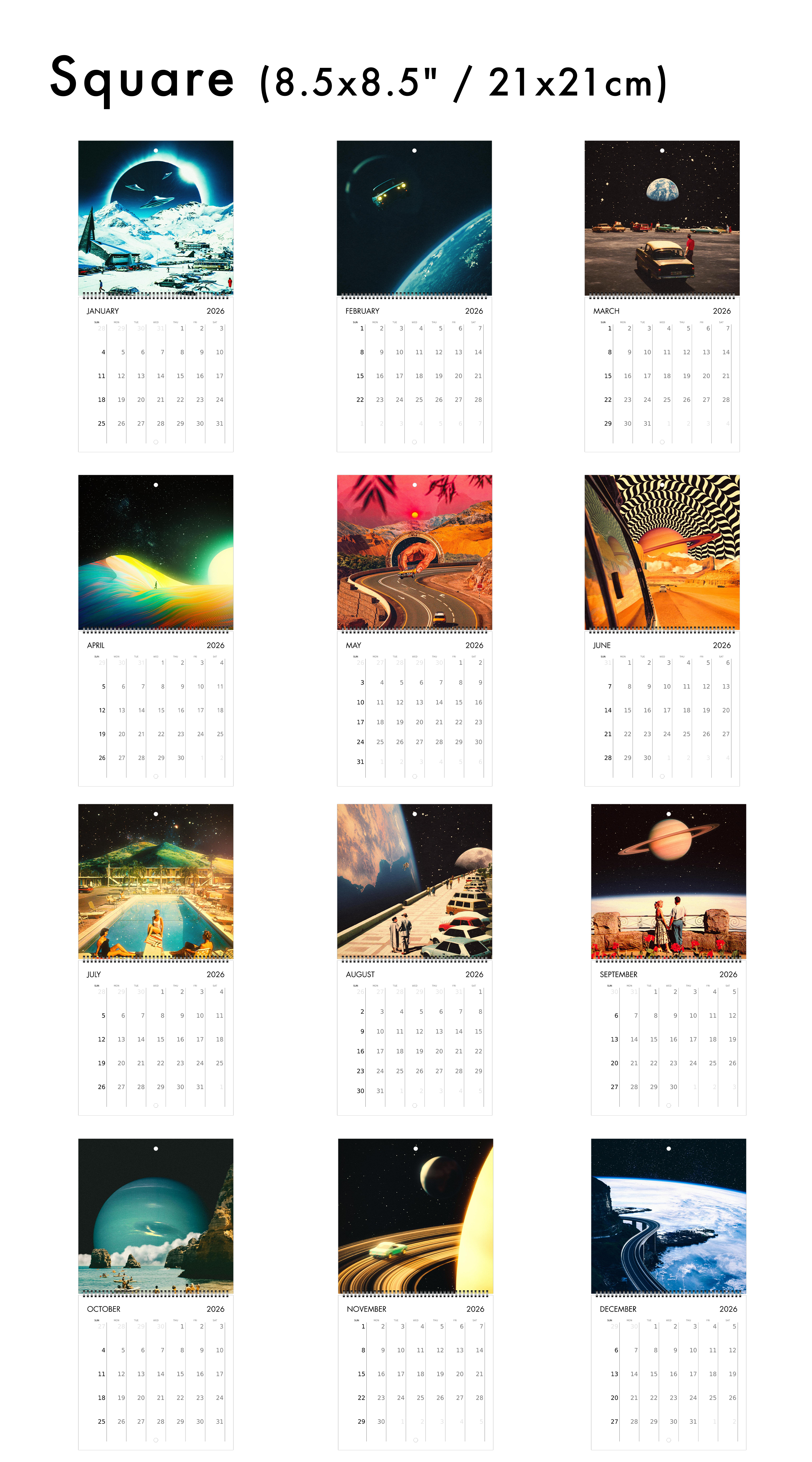 2026 Wall Calendar: The Classics