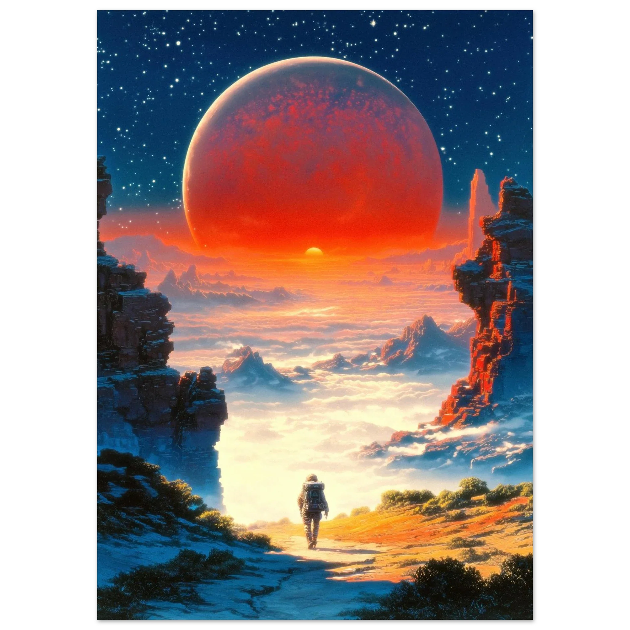 Astronaut's Red Dawn