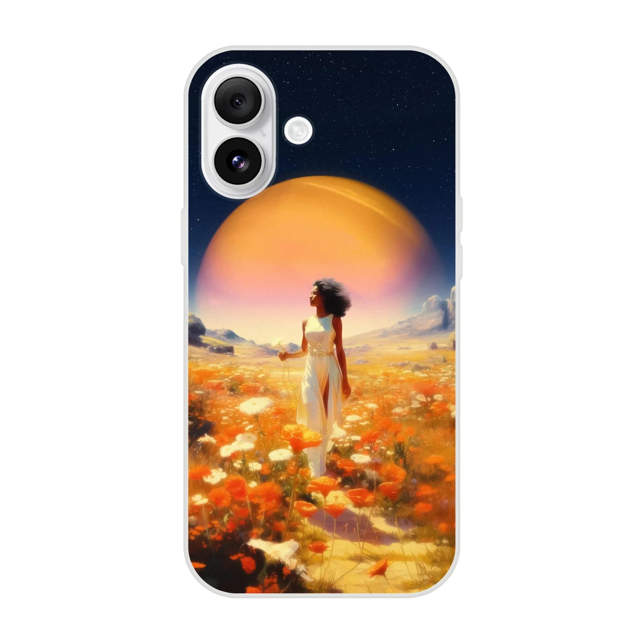 Cosmic Flower Field iPhone Case