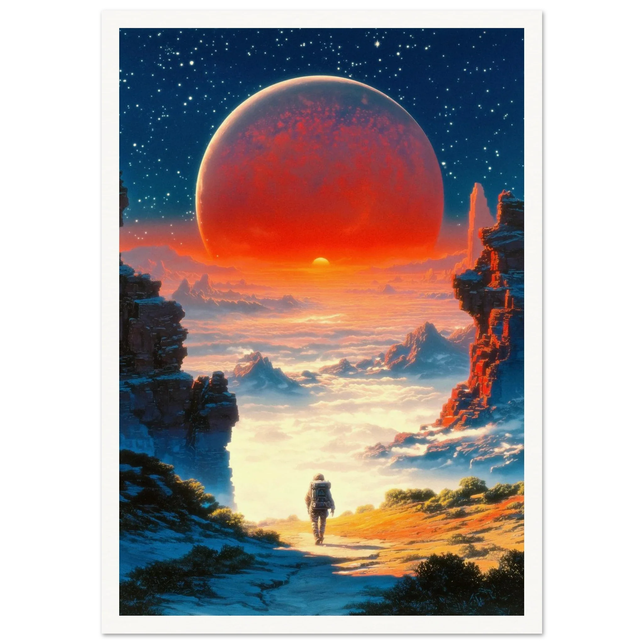 Astronaut's Red Dawn