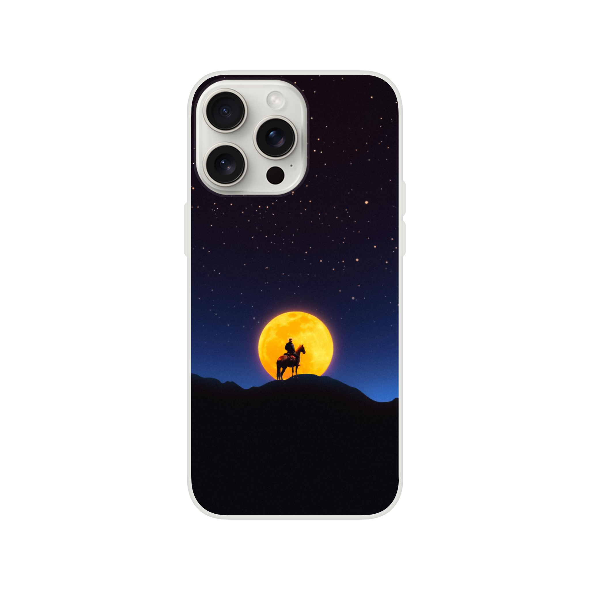 The Rider and The Moon iPhone Case