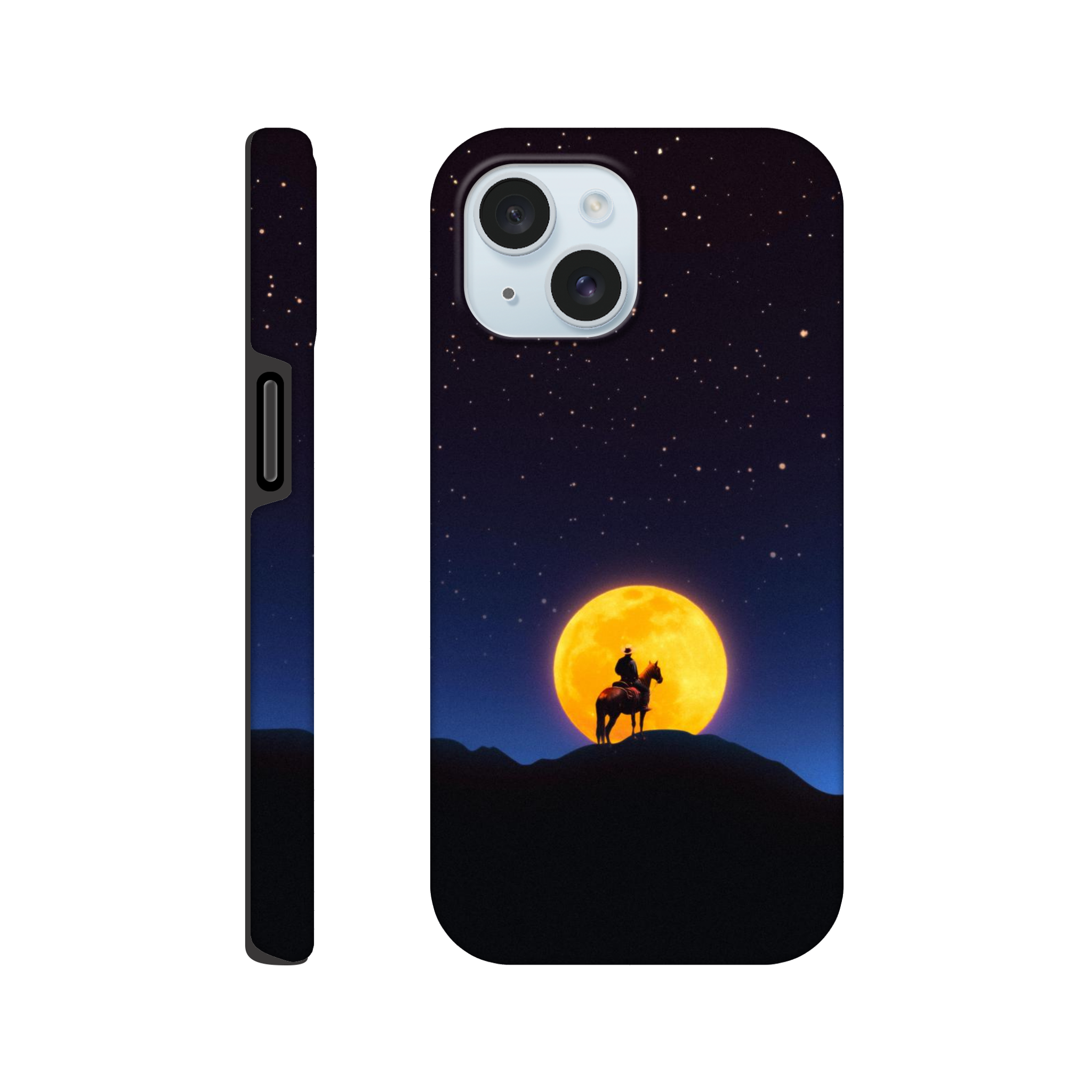 The Rider and The Moon iPhone Case