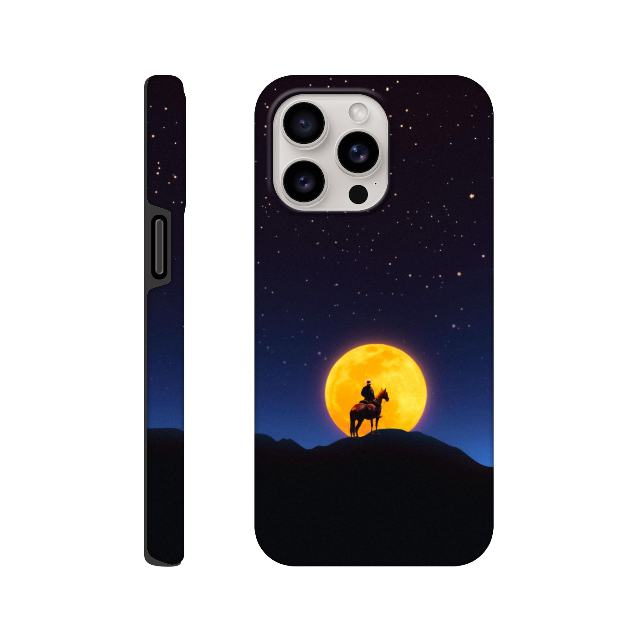 The Rider and The Moon iPhone Case