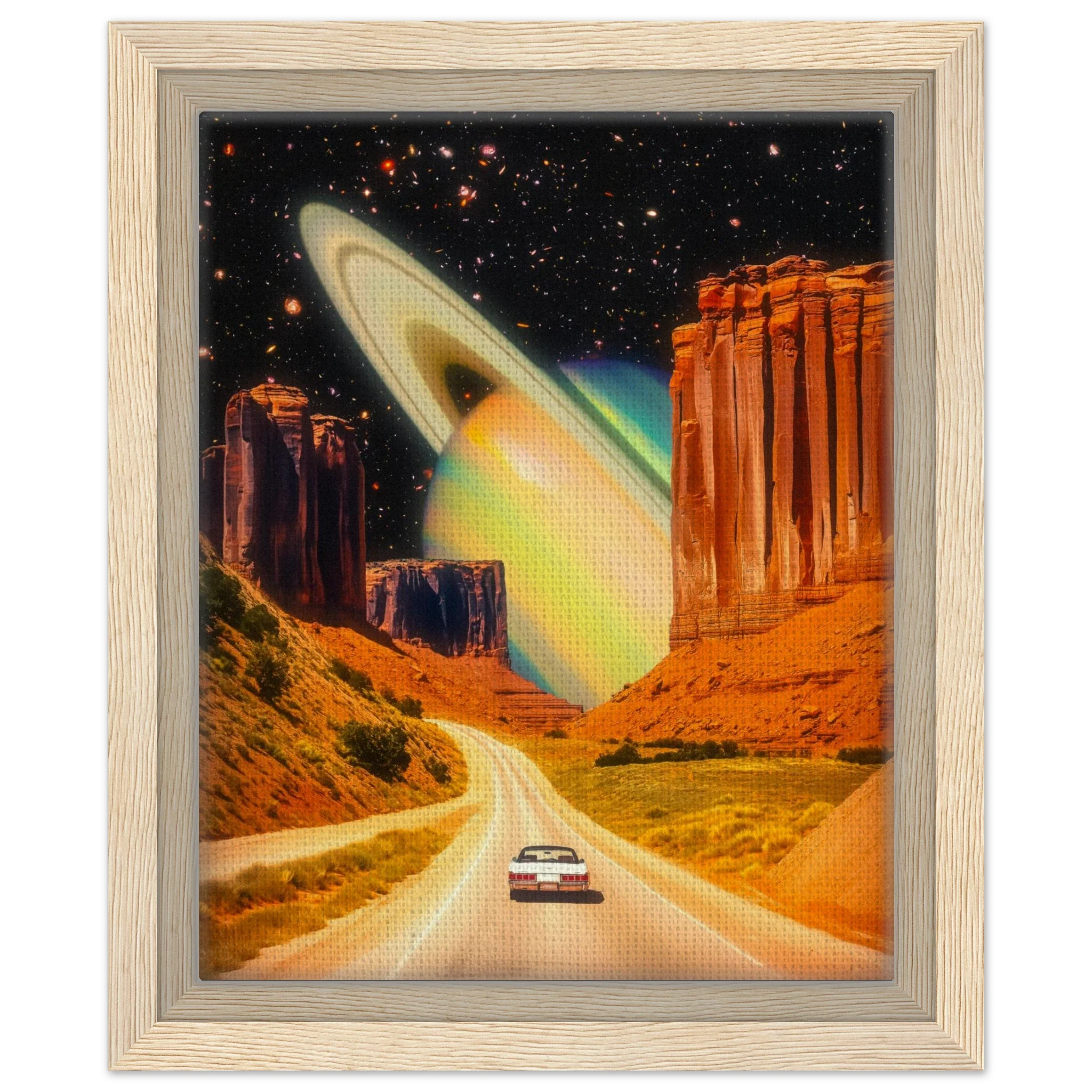 Road Trip to Saturn Canvas