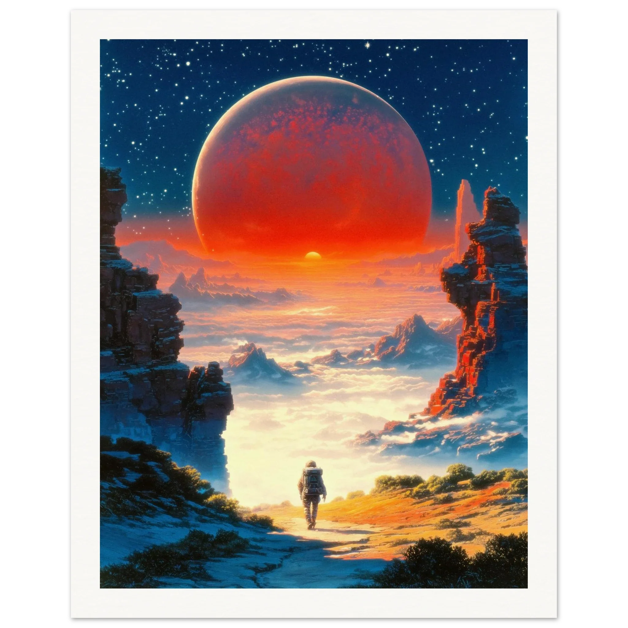 Astronaut's Red Dawn