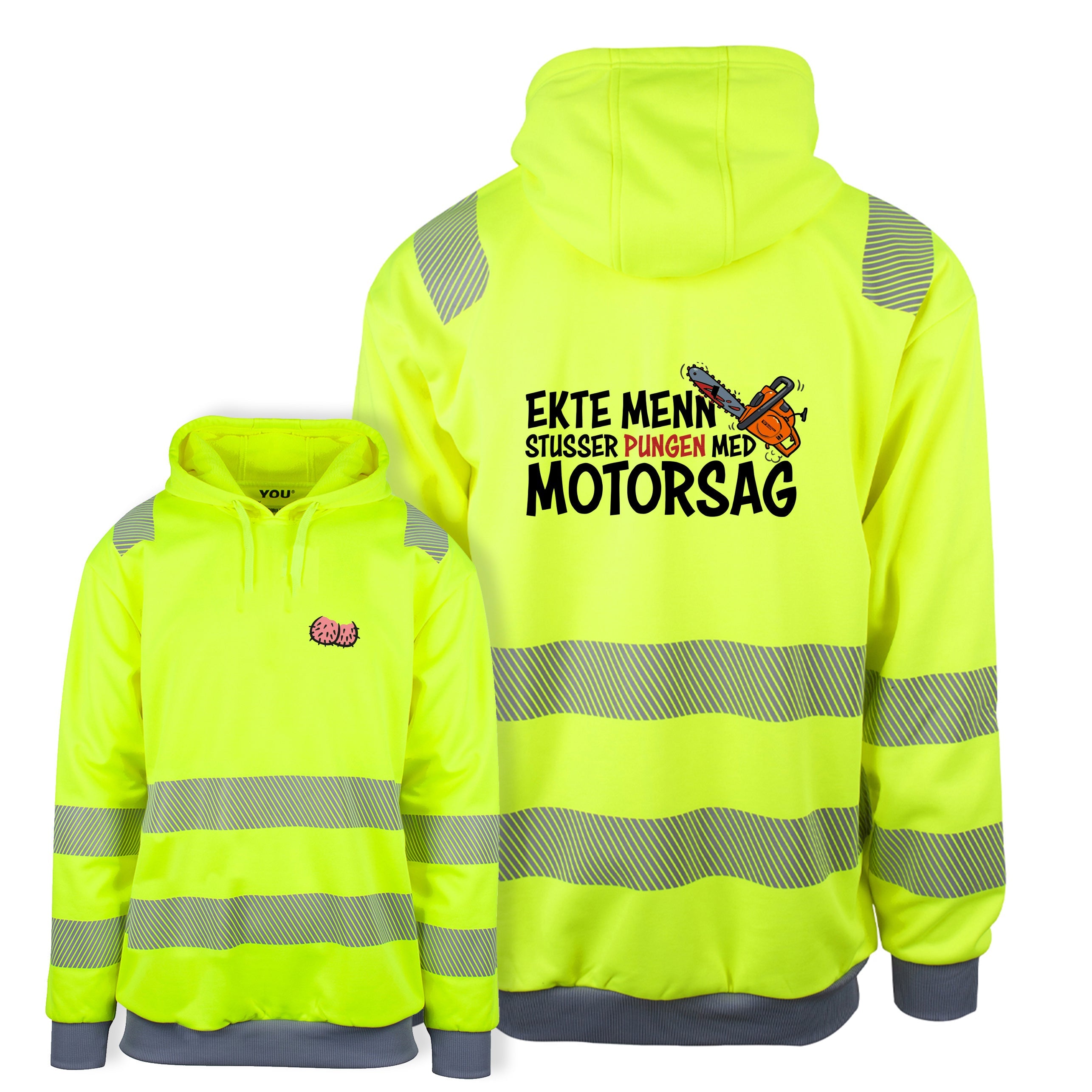 Ekte Menn - Reflexhoodie
