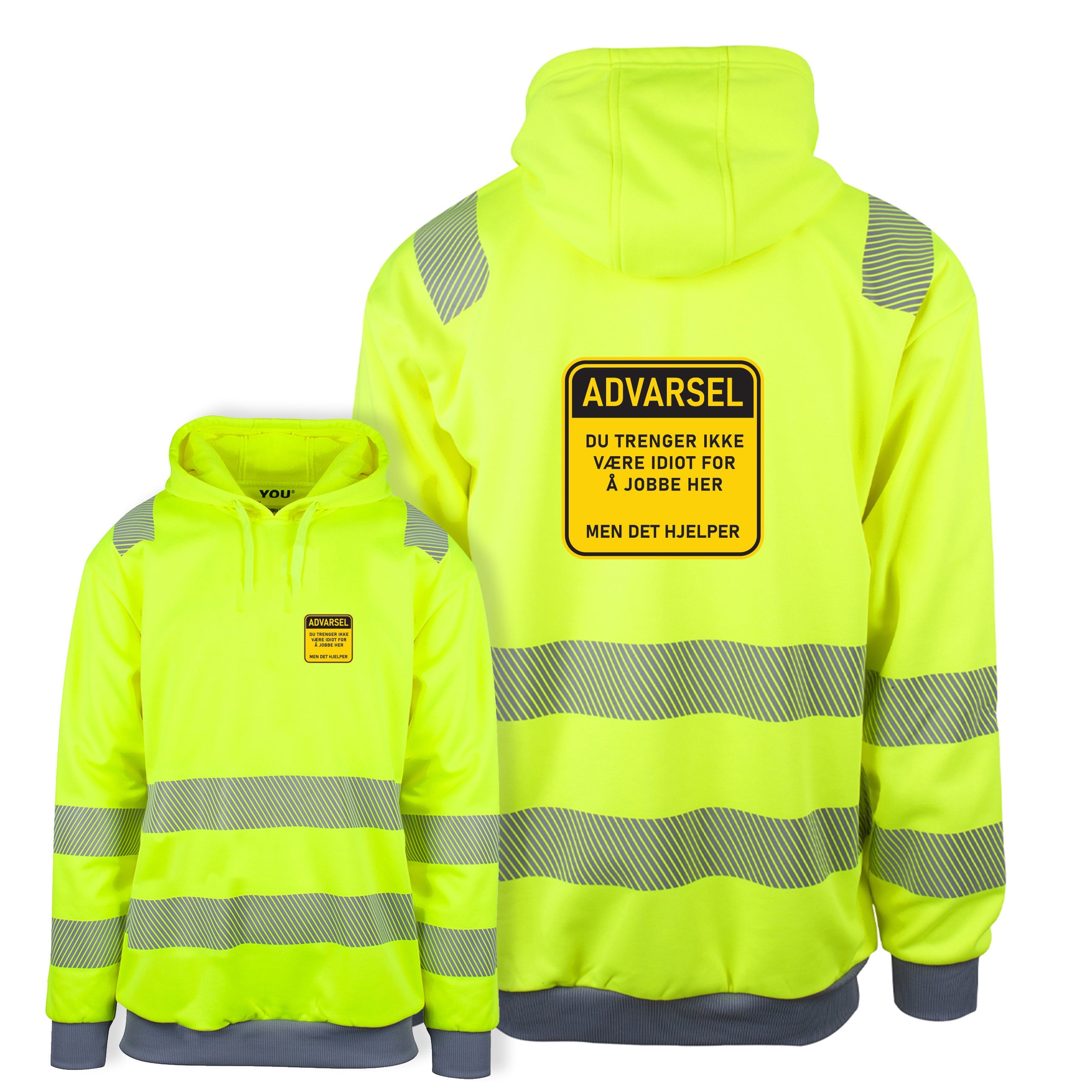 Idiot på jobb - Reflexhoodie