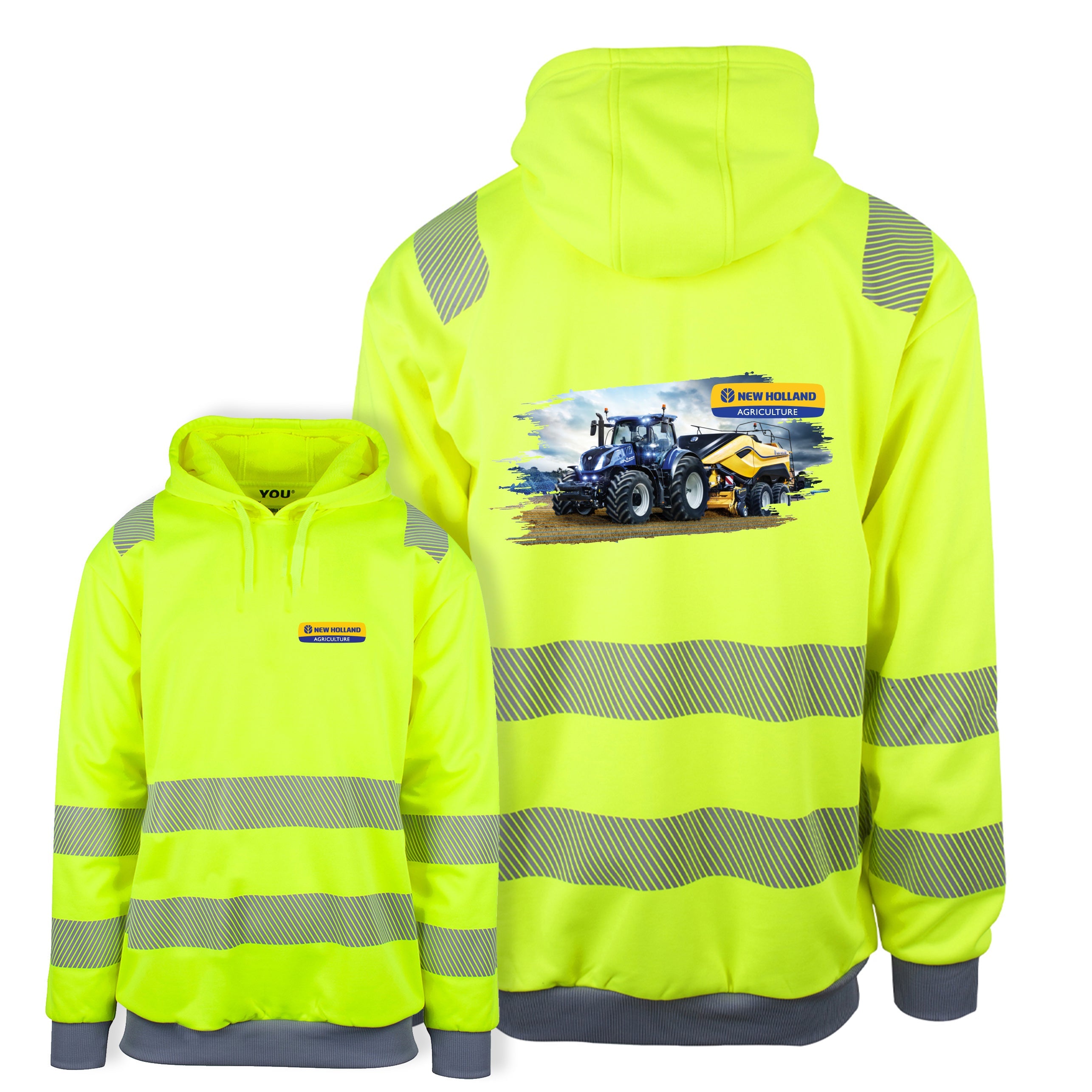 New Holland T7 Brushed - Reflexhoodie