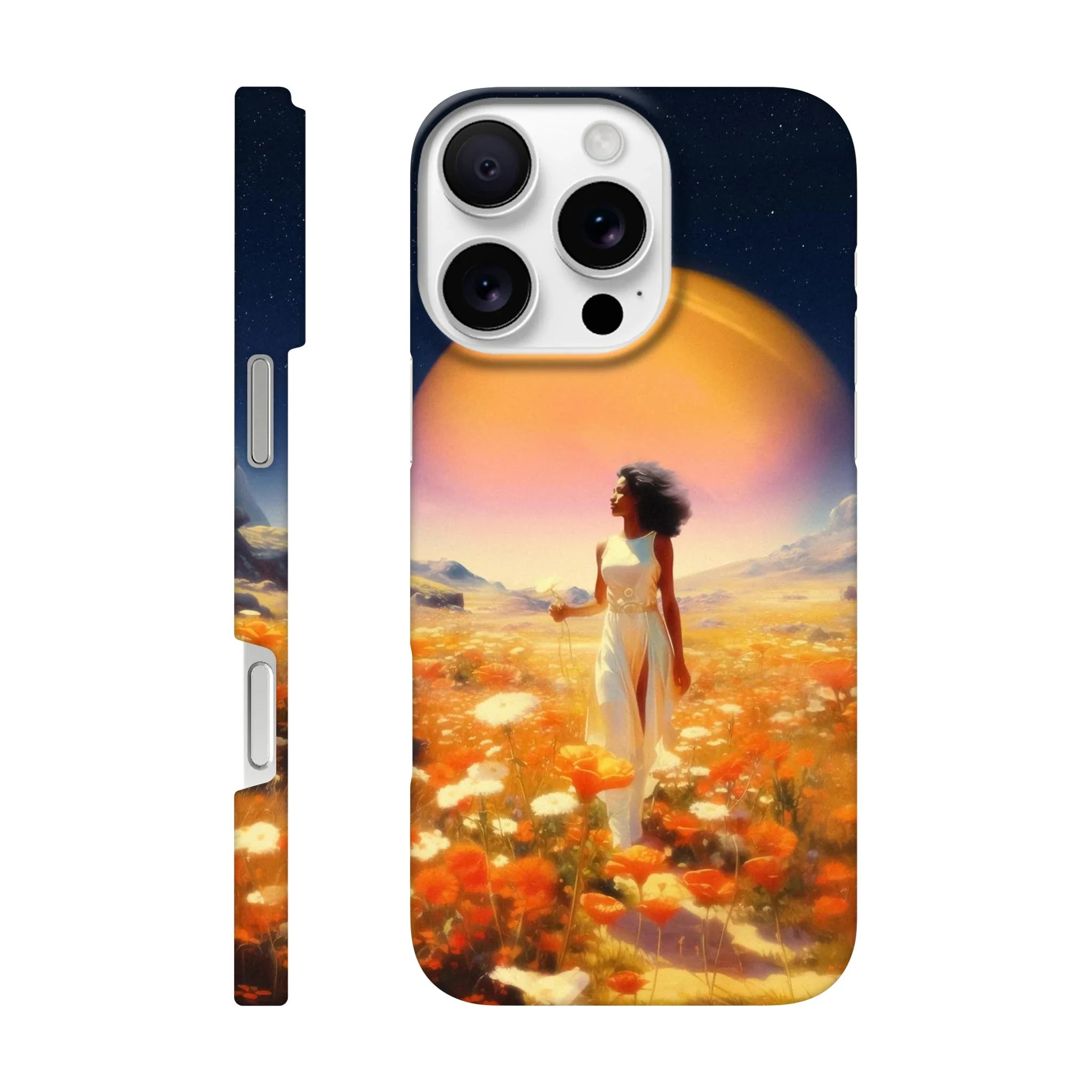 Cosmic Flower Field iPhone Case