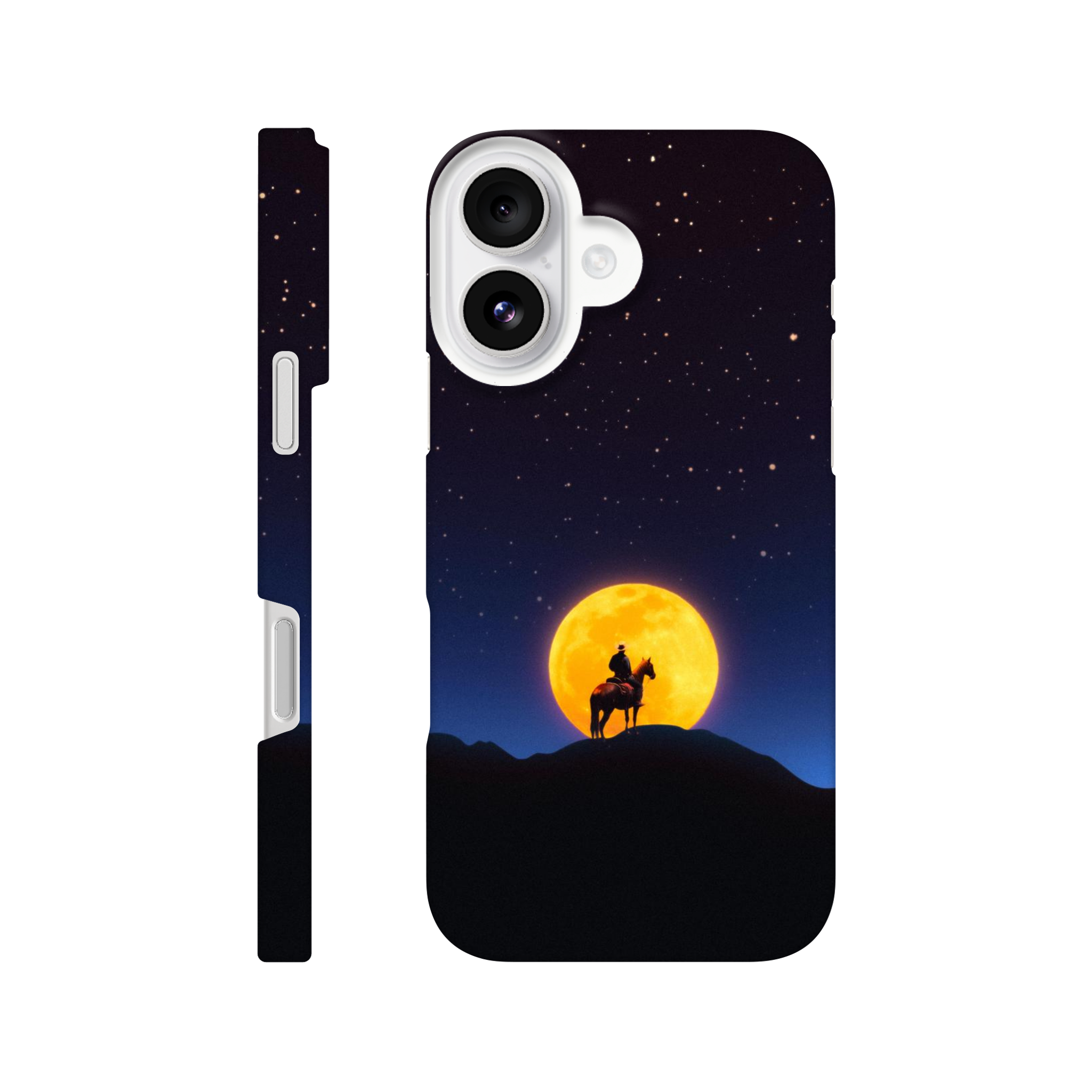 The Rider and The Moon iPhone Case