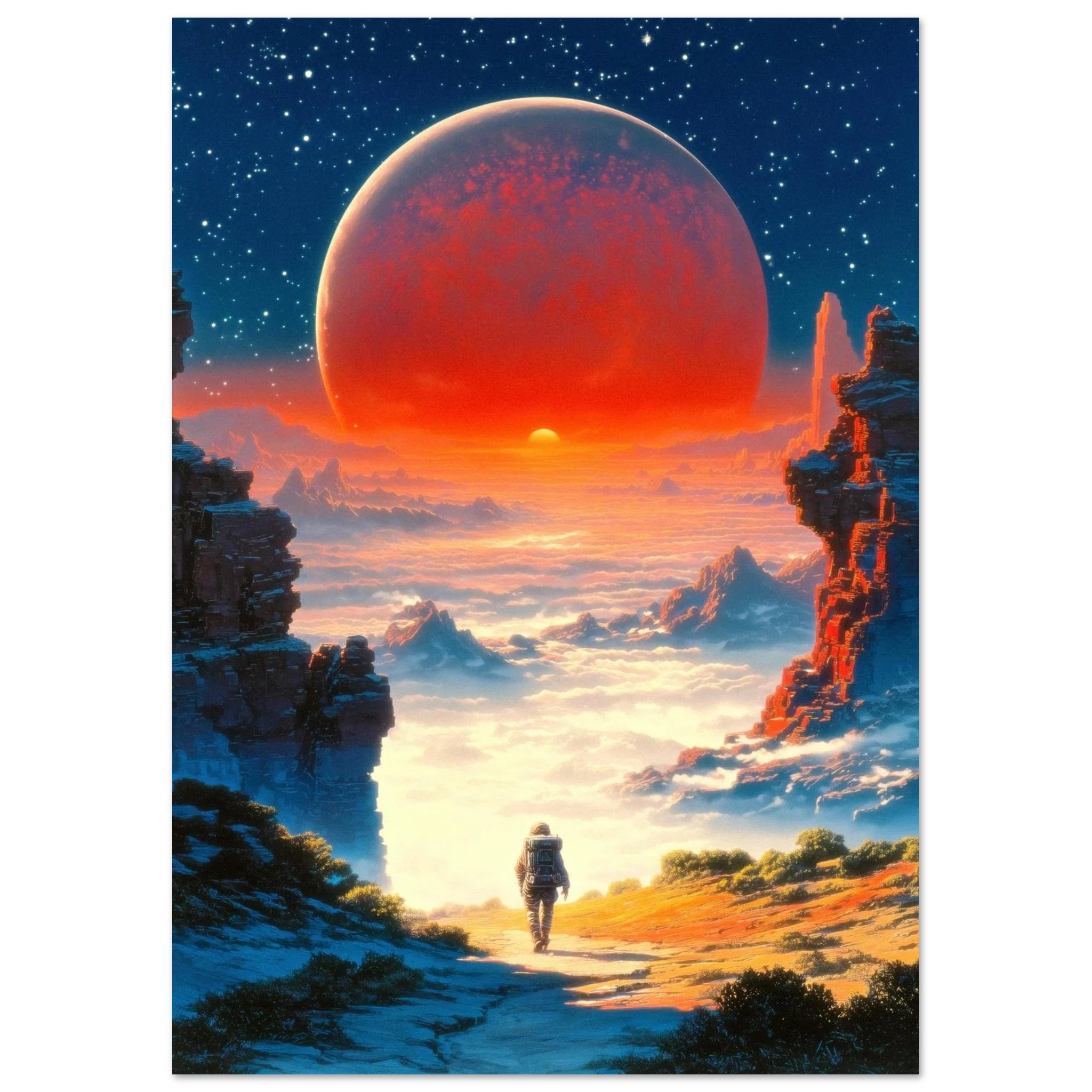 Astronaut's Red Dawn