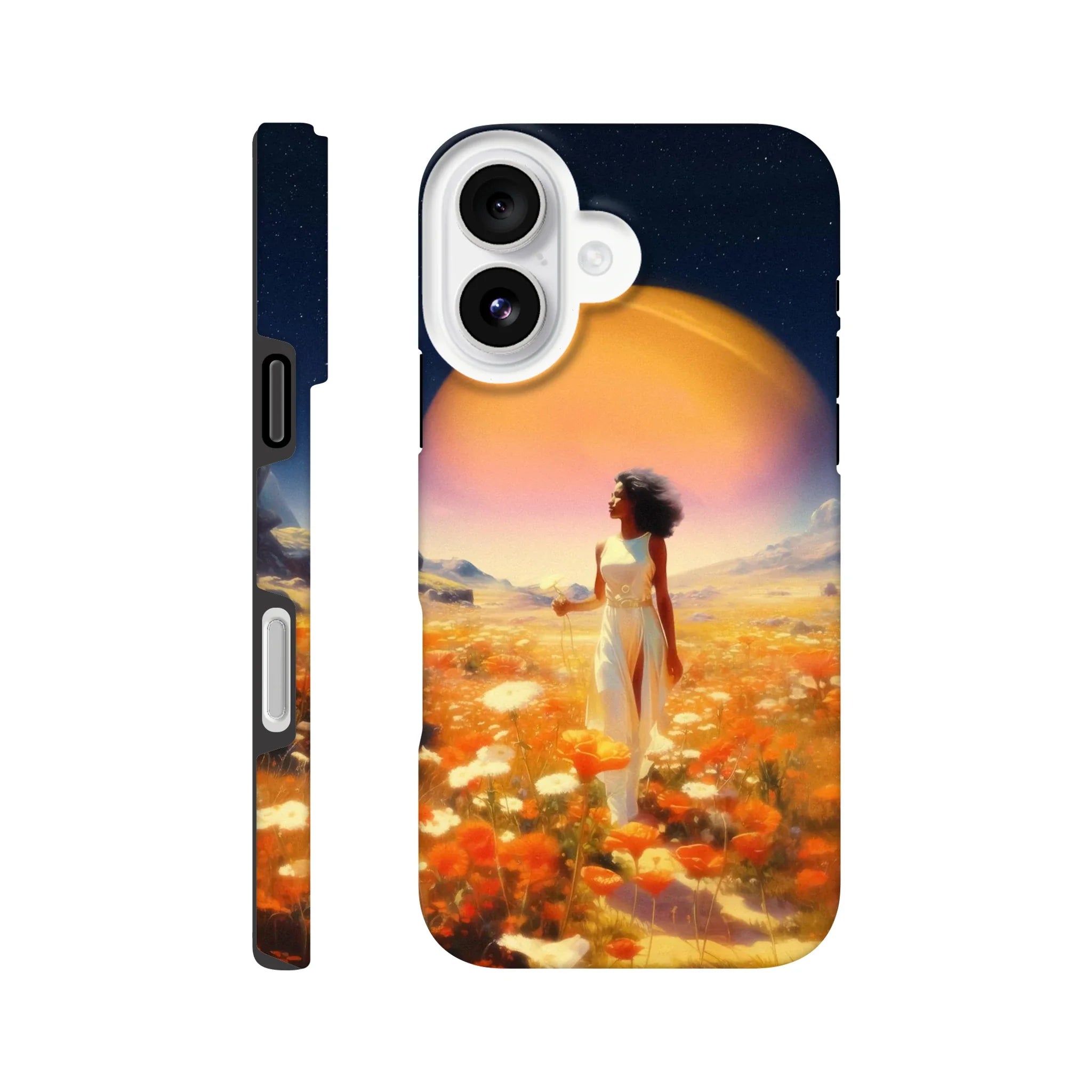 Cosmic Flower Field iPhone Case