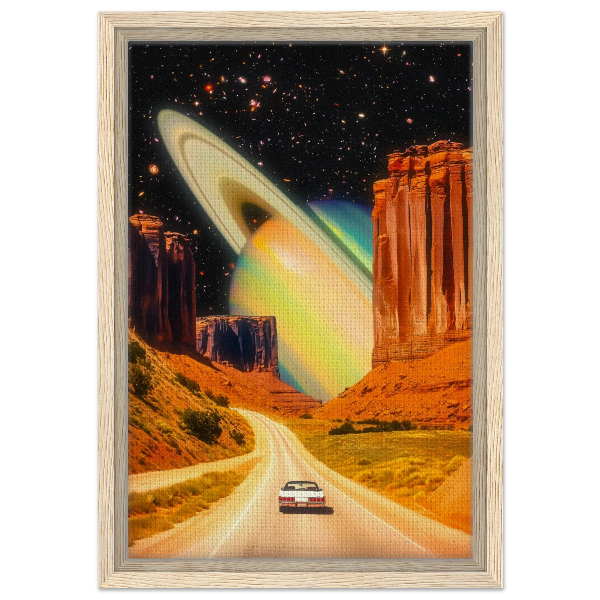 Road Trip to Saturn Canvas