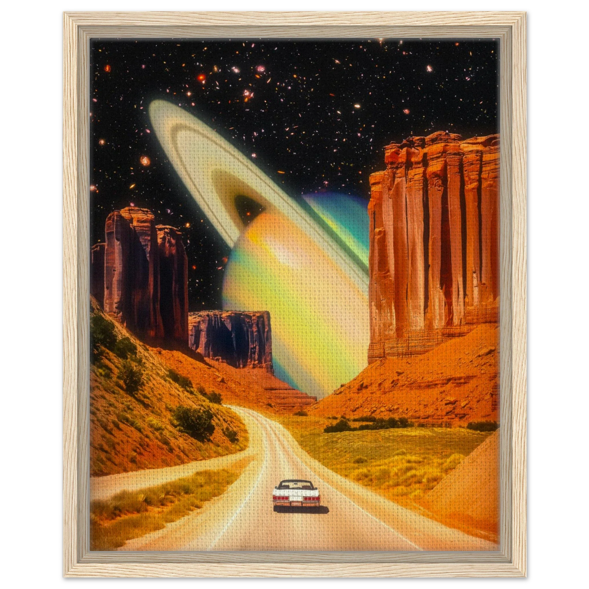 Road Trip to Saturn Canvas