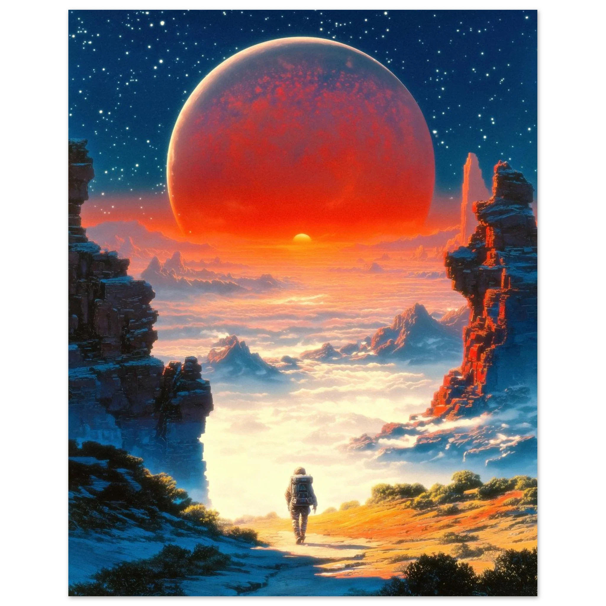 Astronaut's Red Dawn