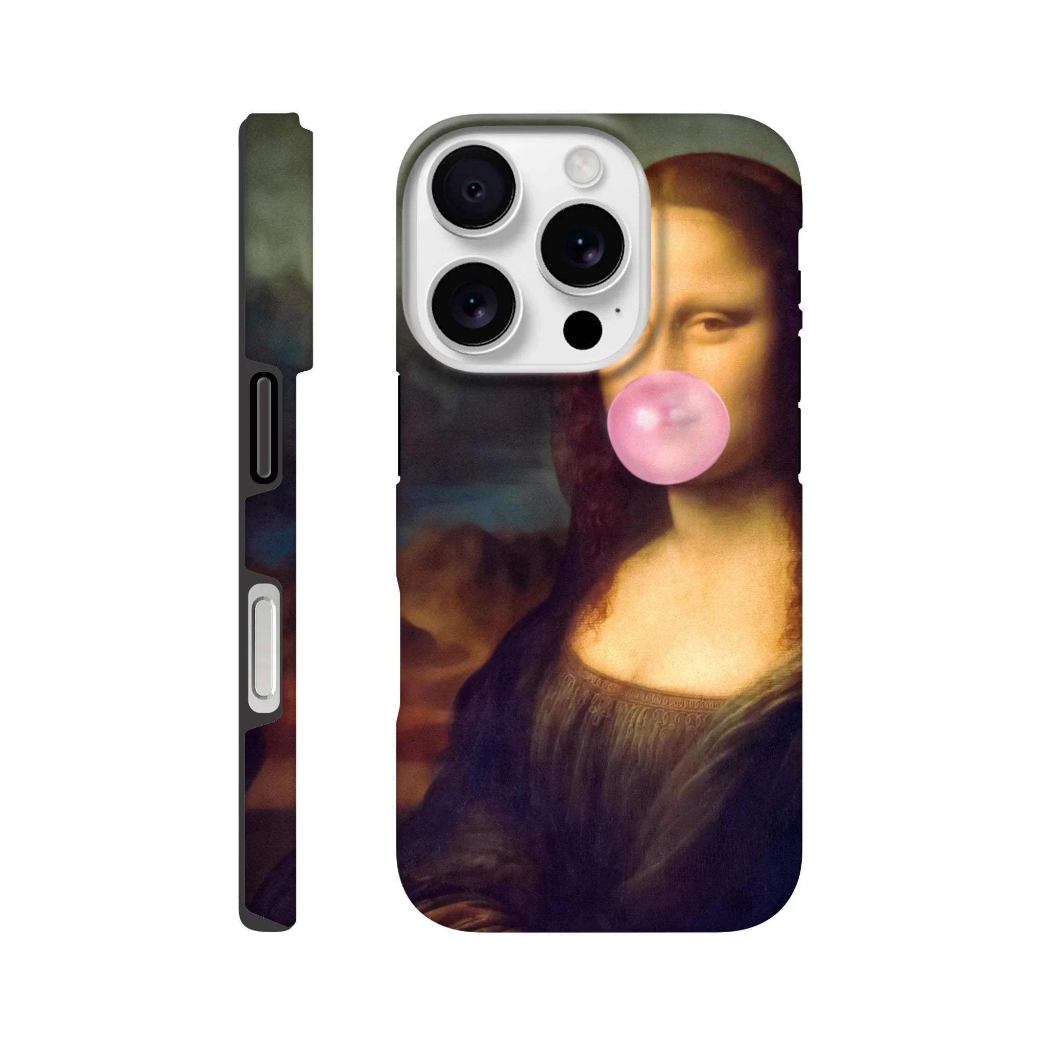 Mona Lisa Bubble Gum iPhone Case