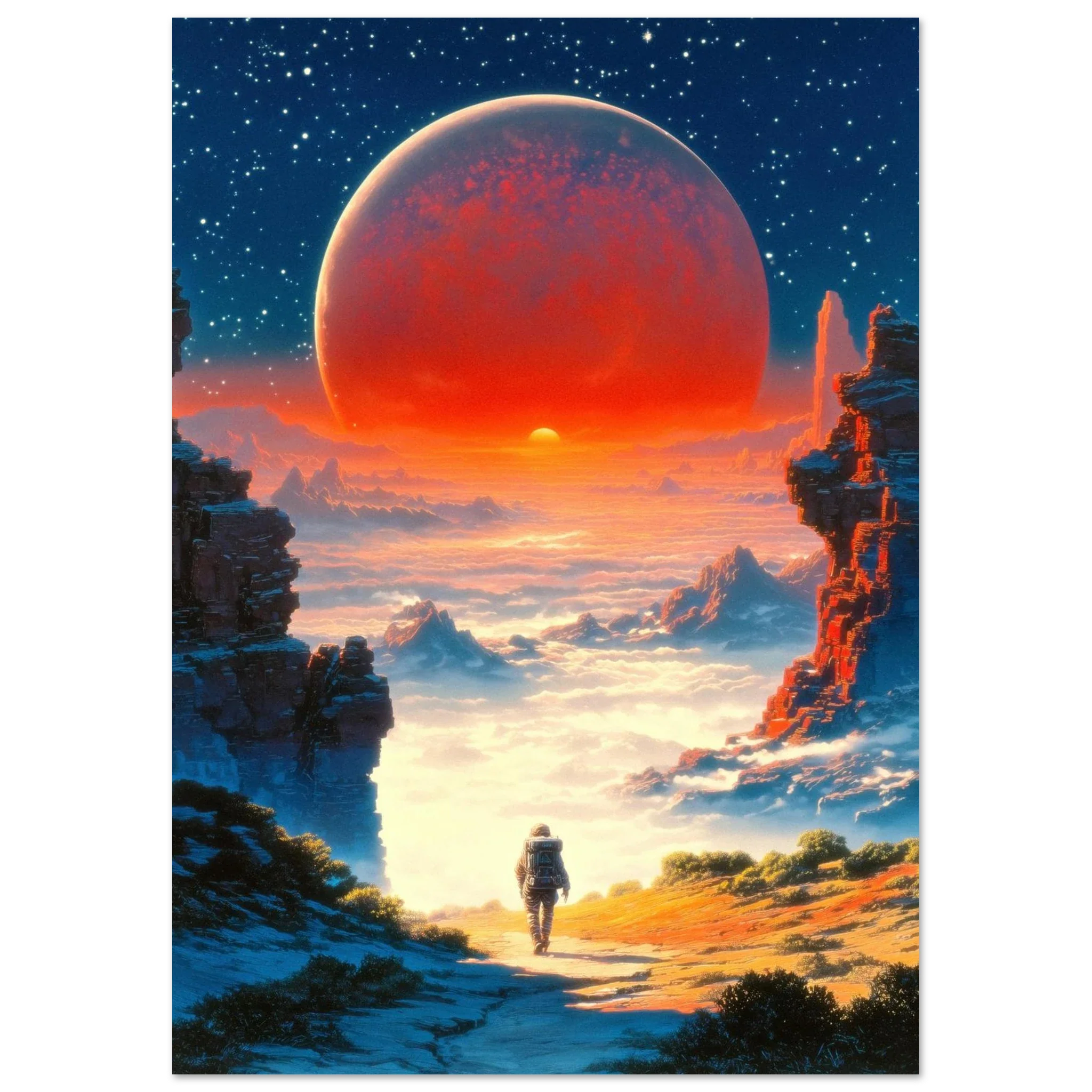 Astronaut's Red Dawn