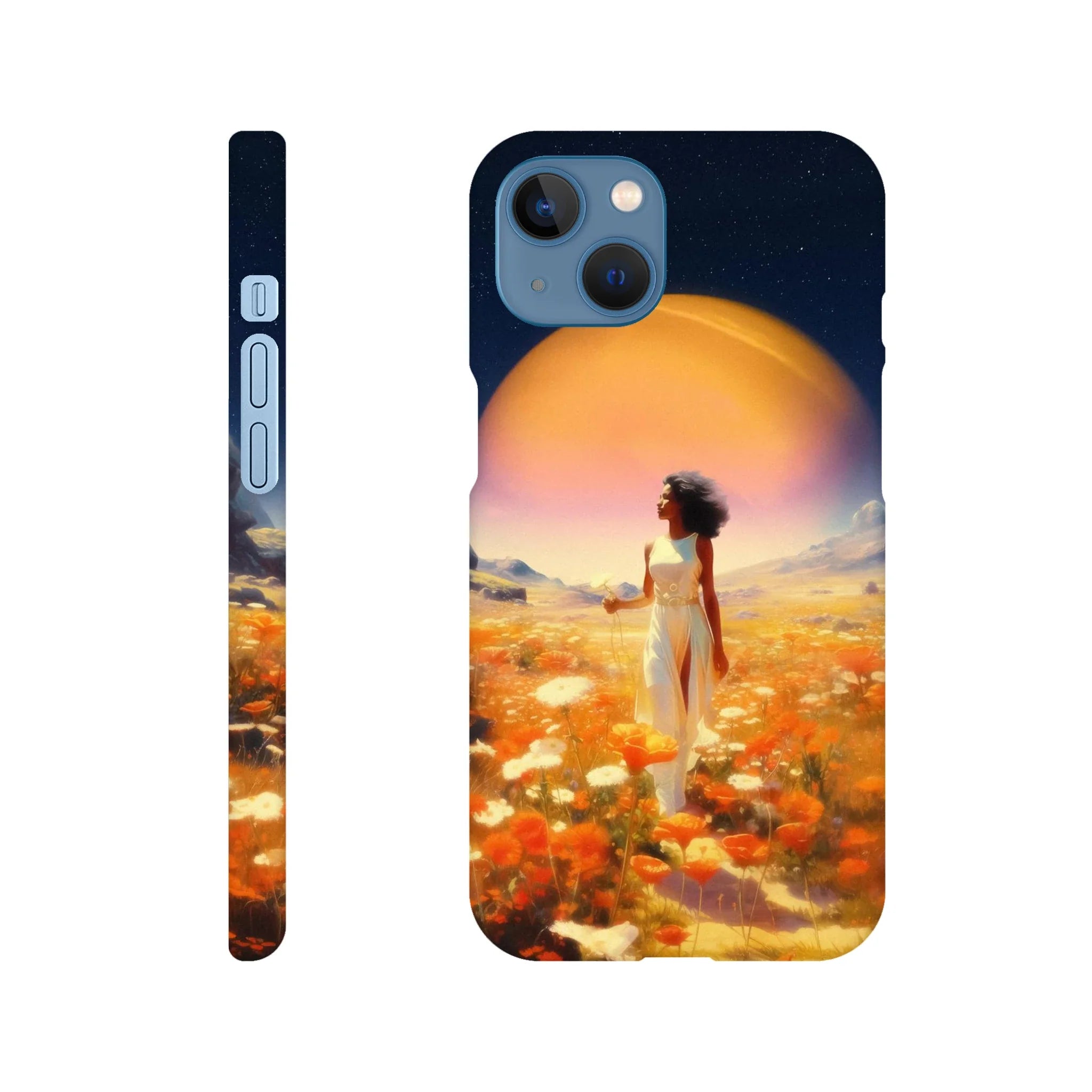 Cosmic Flower Field iPhone Case