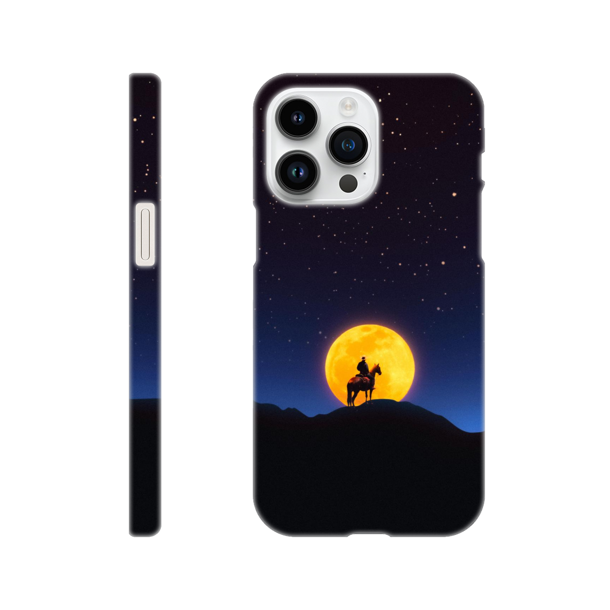 The Rider and The Moon iPhone Case