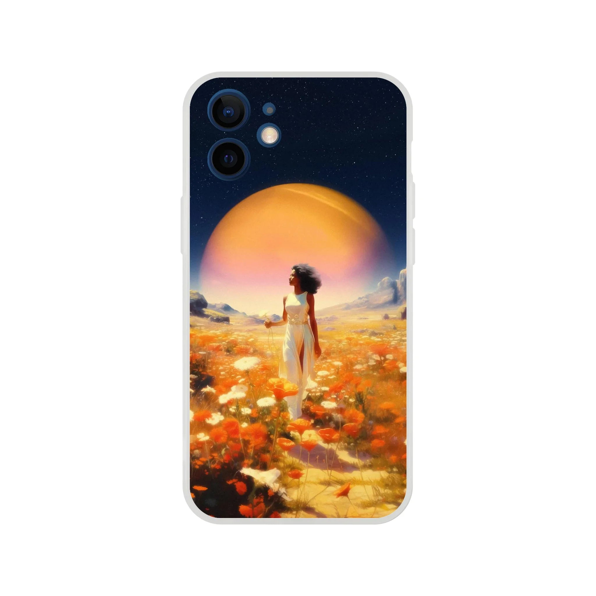 Cosmic Flower Field iPhone Case
