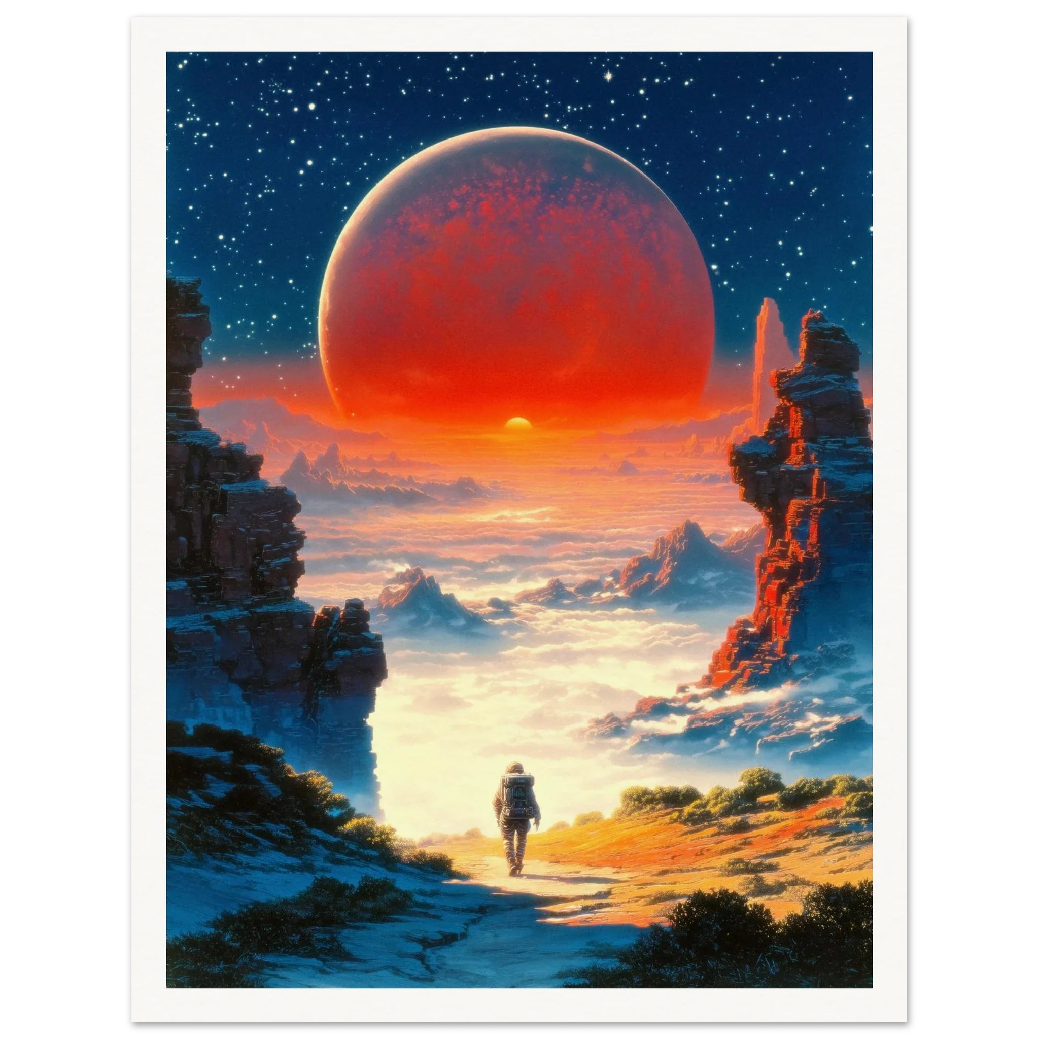 Astronaut's Red Dawn