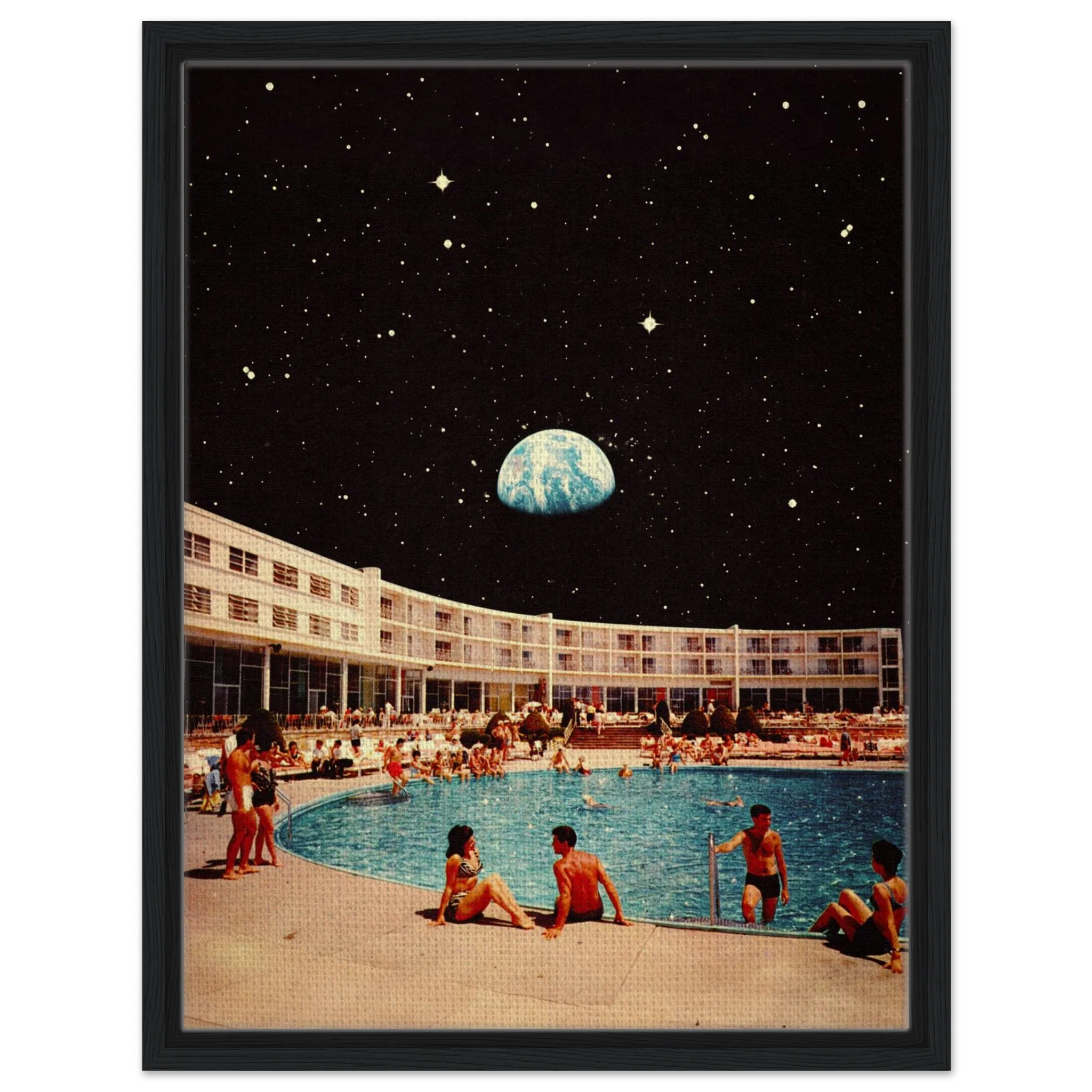 Lunar Pool Canvas
