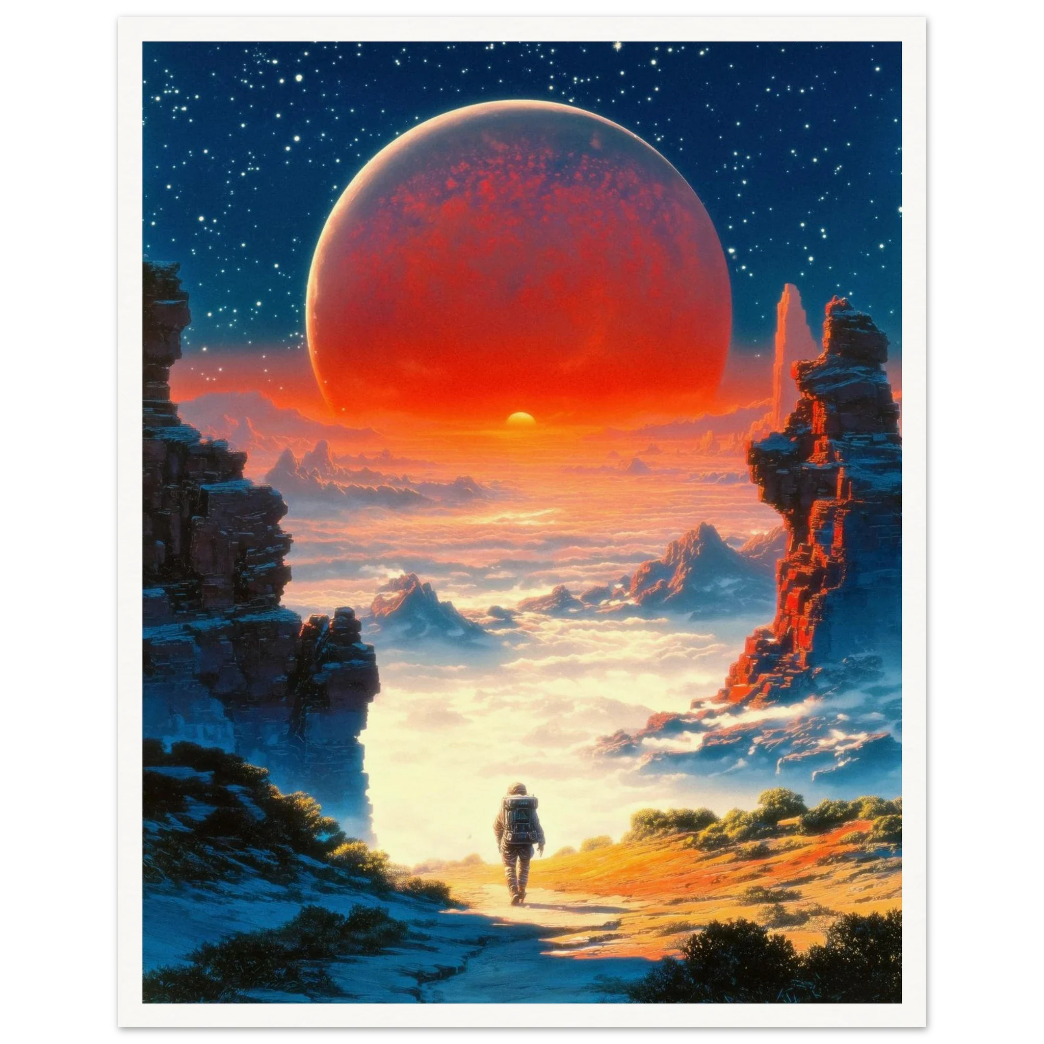 Astronaut's Red Dawn