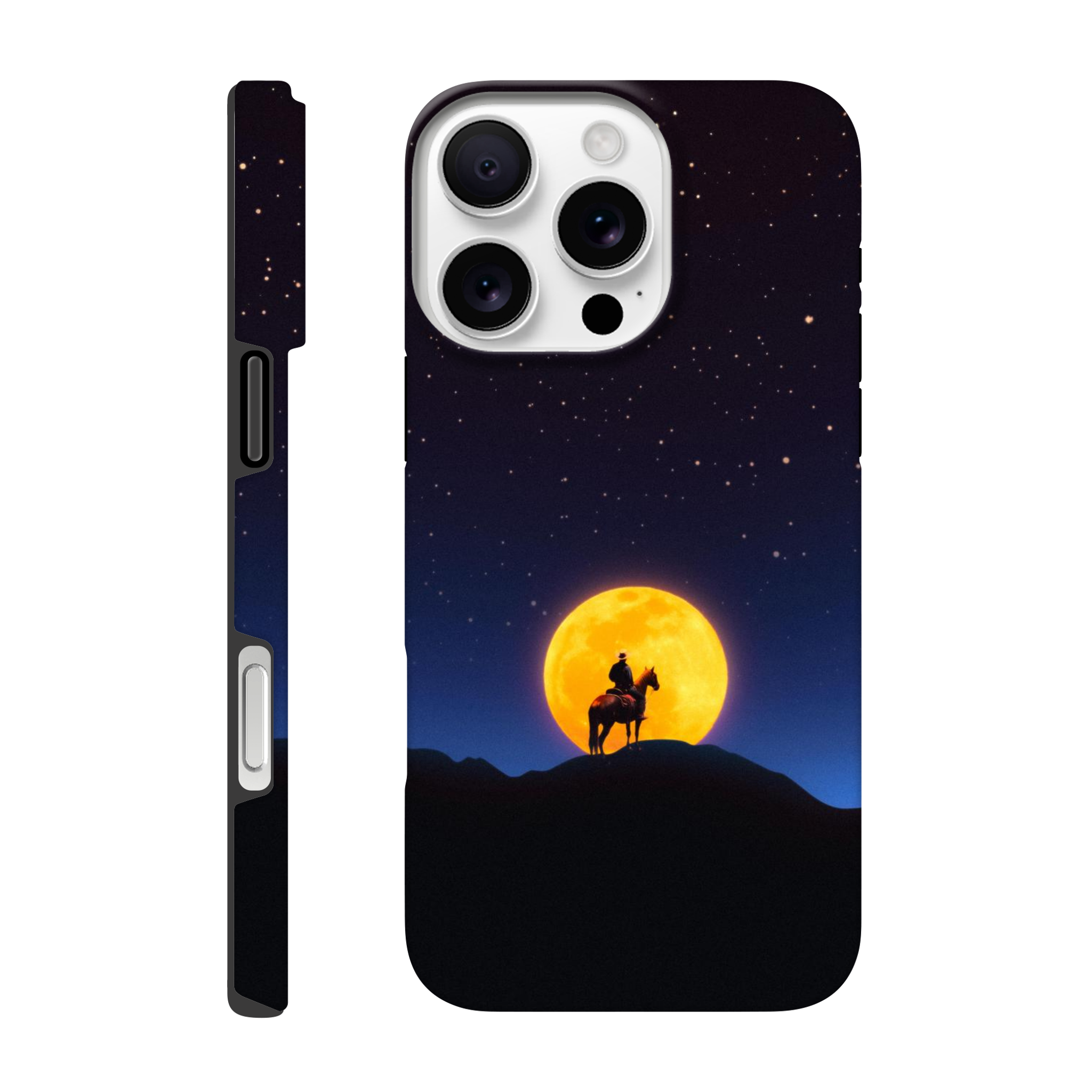 The Rider and The Moon iPhone Case