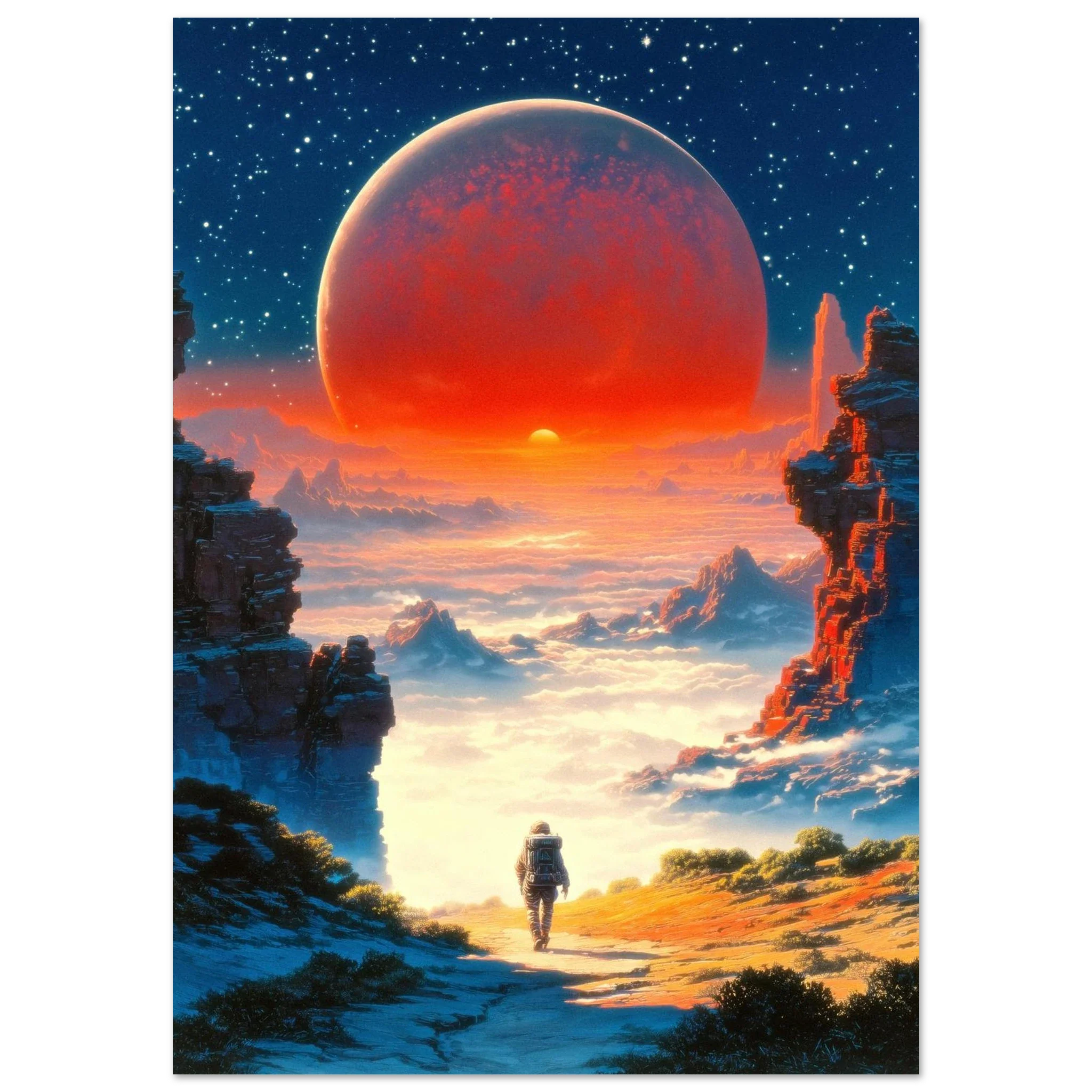 Astronaut's Red Dawn