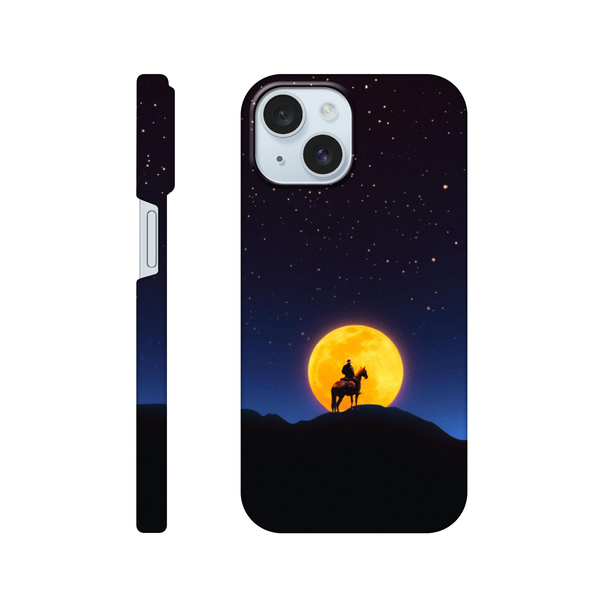 The Rider and The Moon iPhone Case