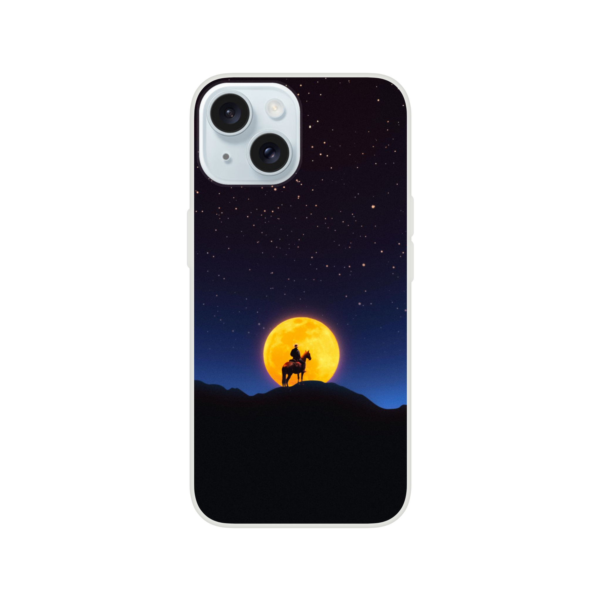 The Rider and The Moon iPhone Case