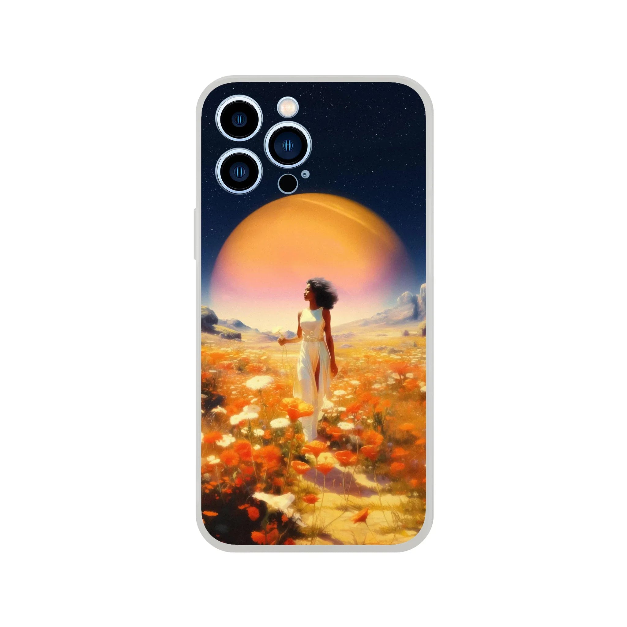 Cosmic Flower Field iPhone Case