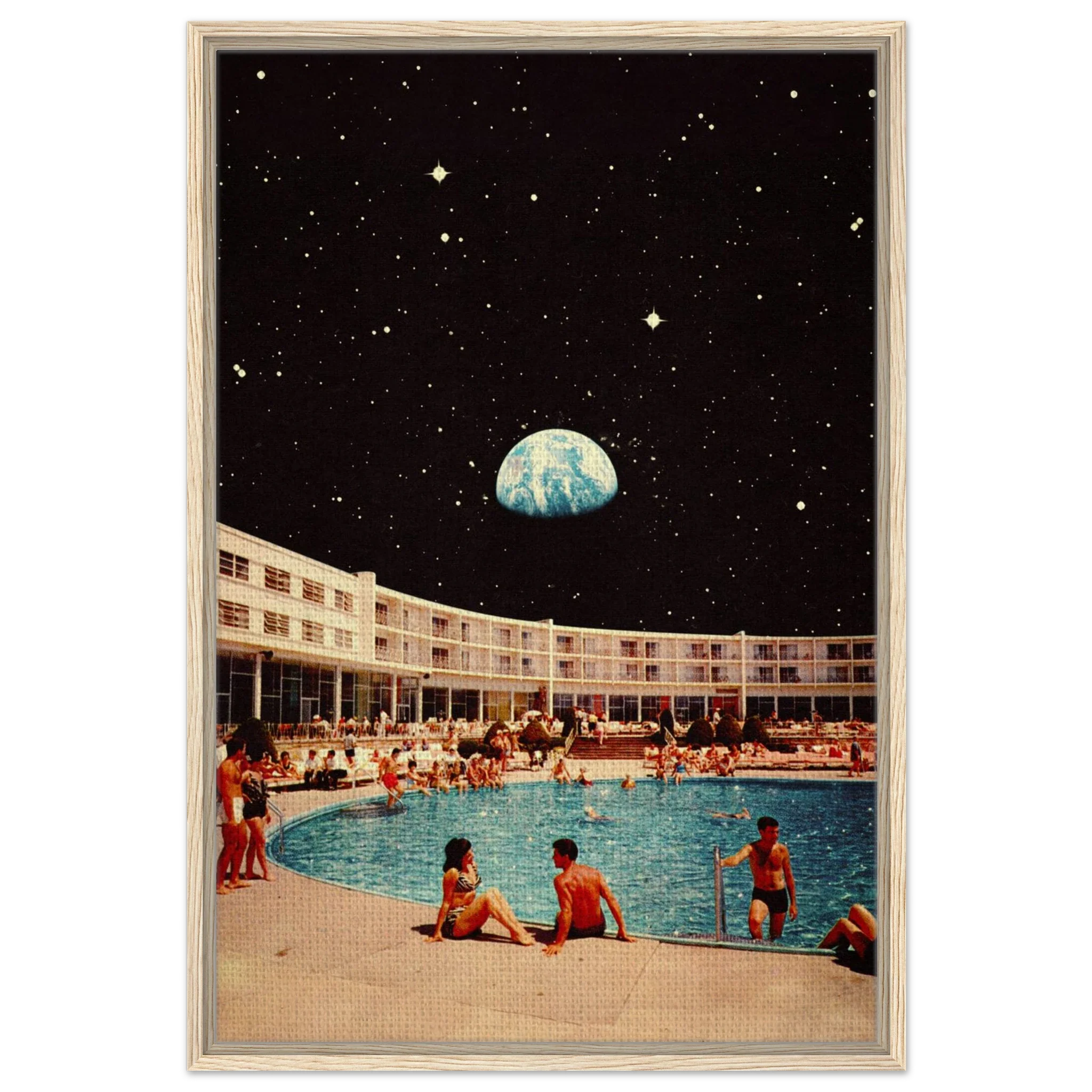 Lunar Pool Canvas