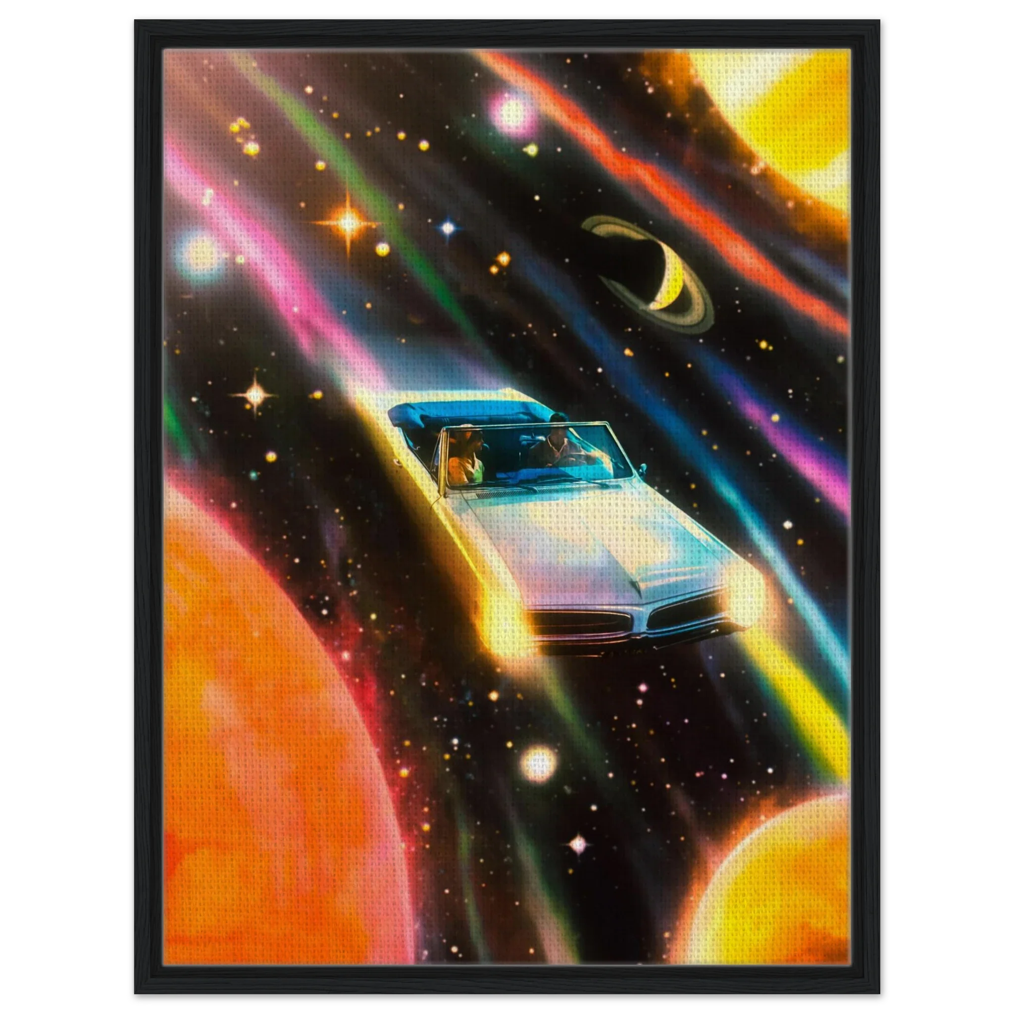 Space Rainbow Adventure Canvas