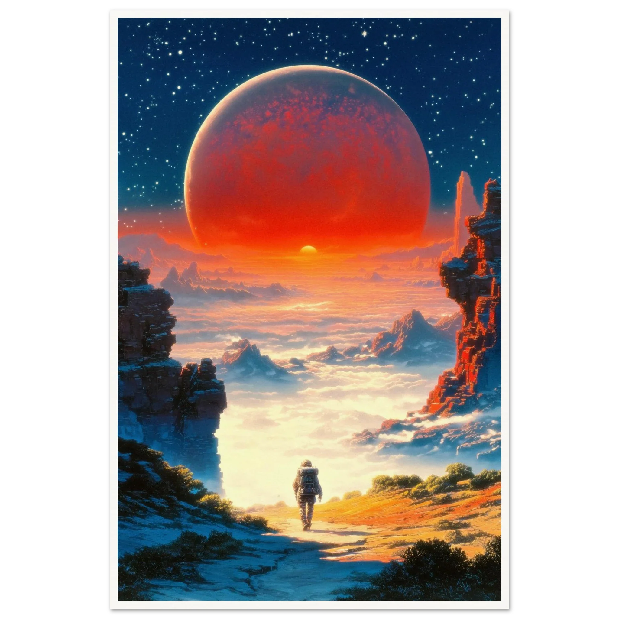 Astronaut's Red Dawn