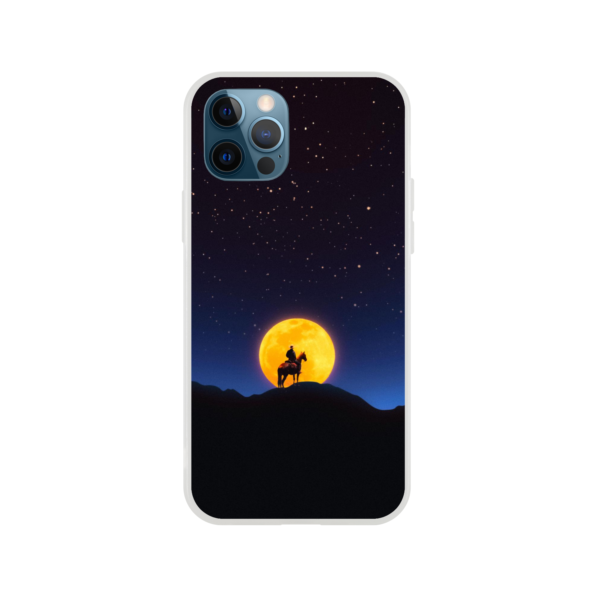 The Rider and The Moon iPhone Case