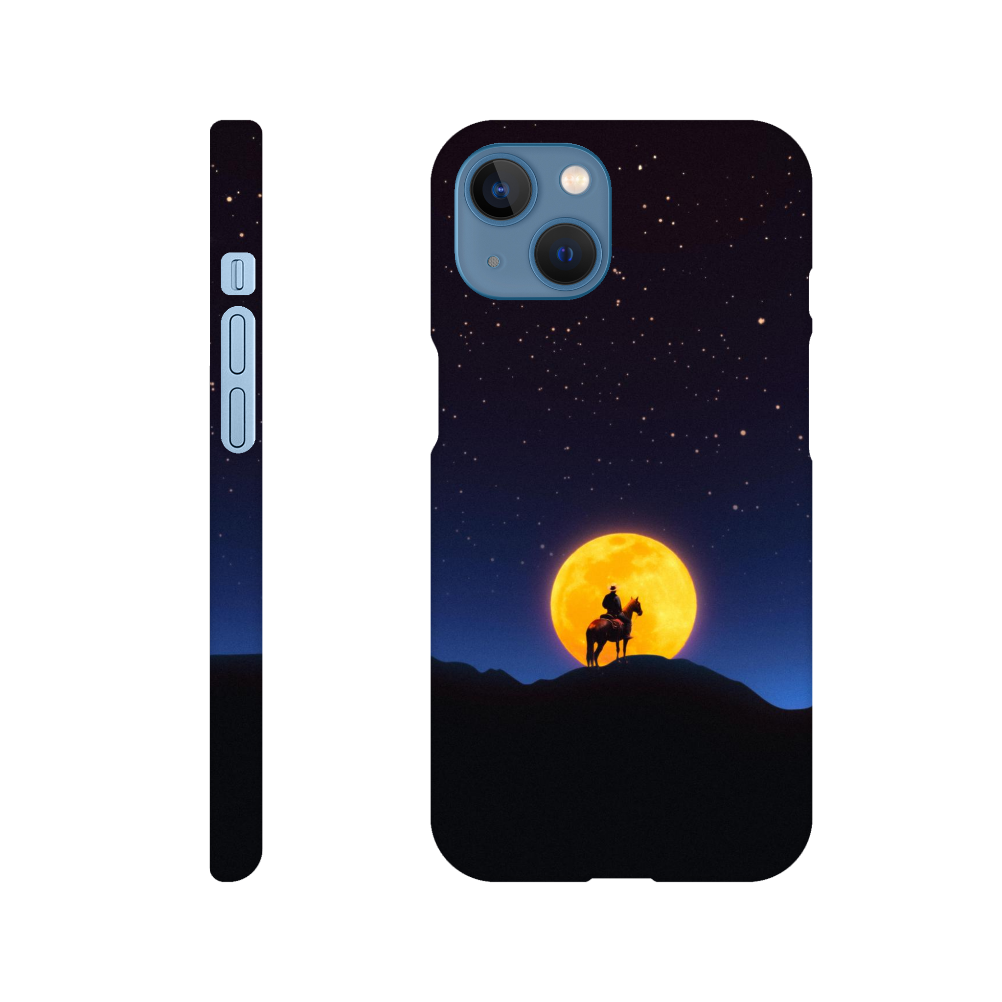 The Rider and The Moon iPhone Case