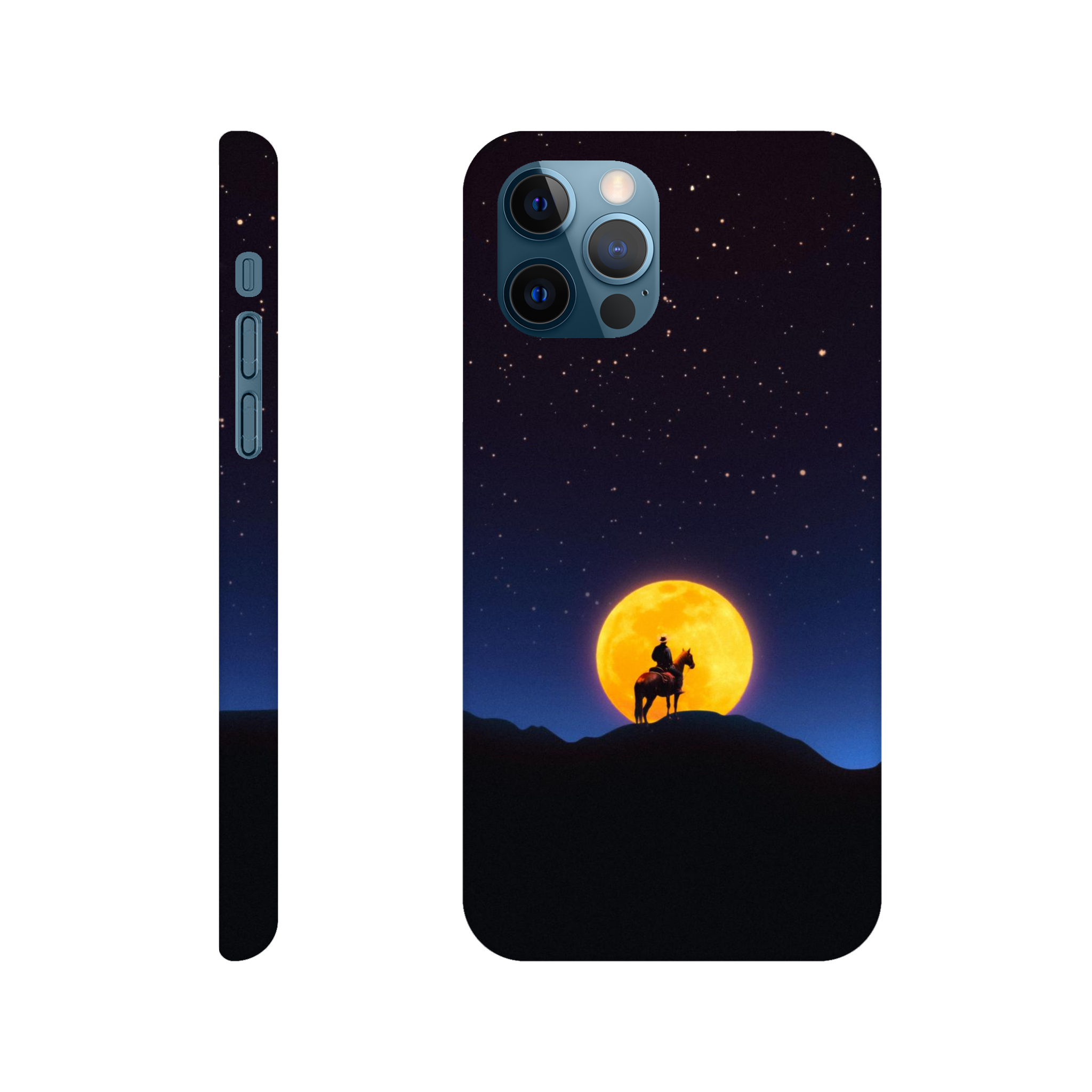 The Rider and The Moon iPhone Case